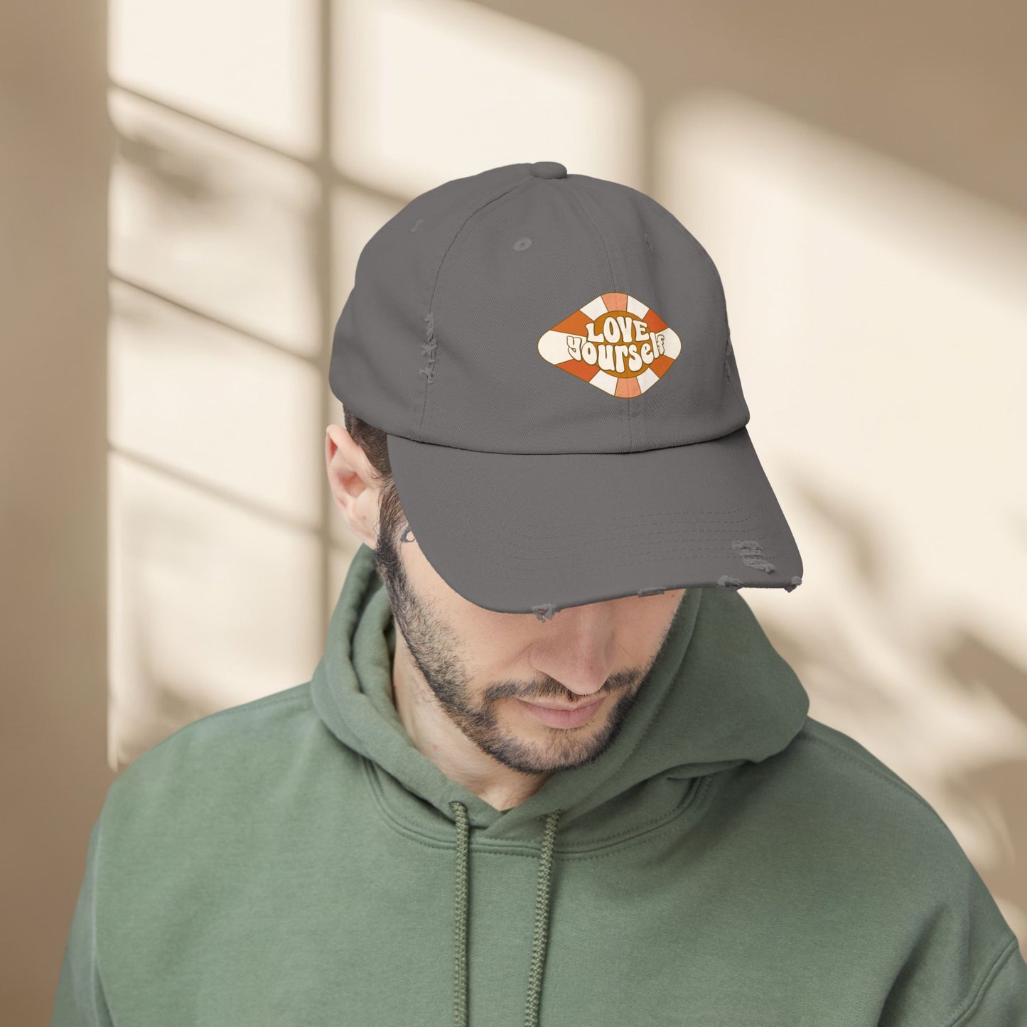 Love Yourself Distressed Hat