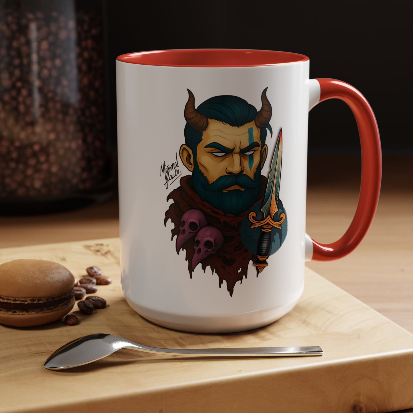 Bold Strong Bearded Man Coffee Mug