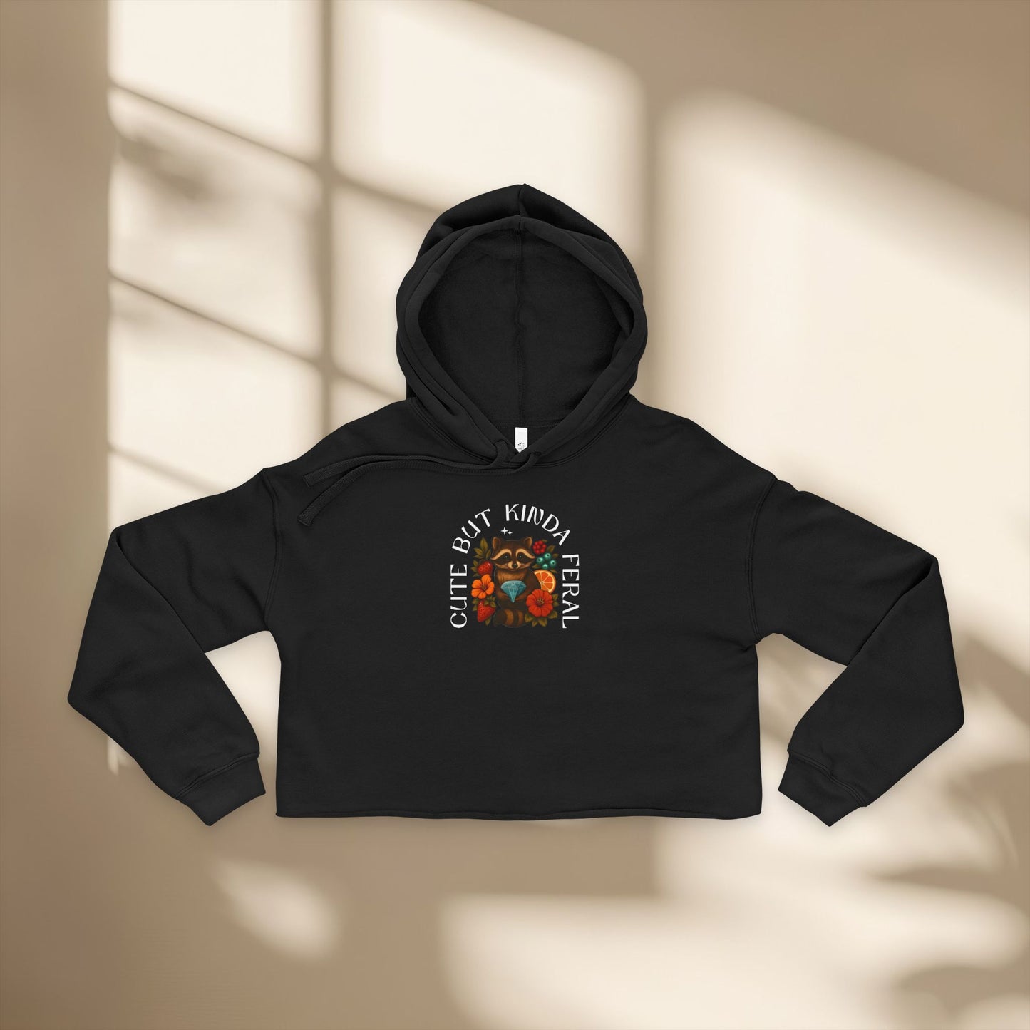 Cute & Feral Women's Cropped Hoodie