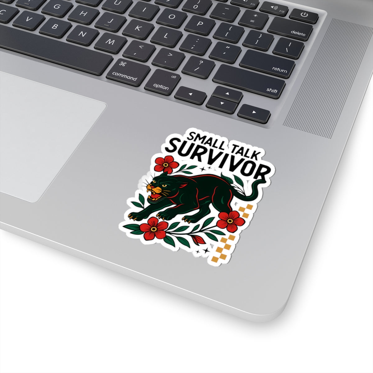 Small Talk Survivor Kiss Cut Sticker