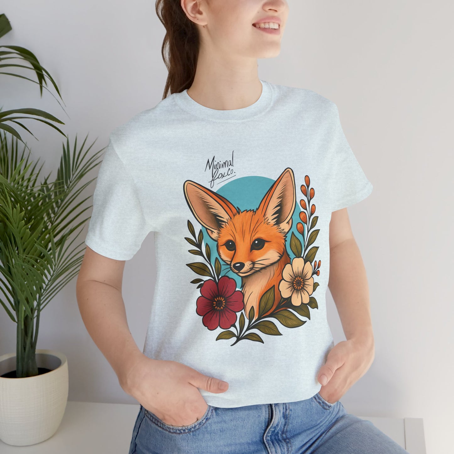 Fennec Fox Floral Shirt