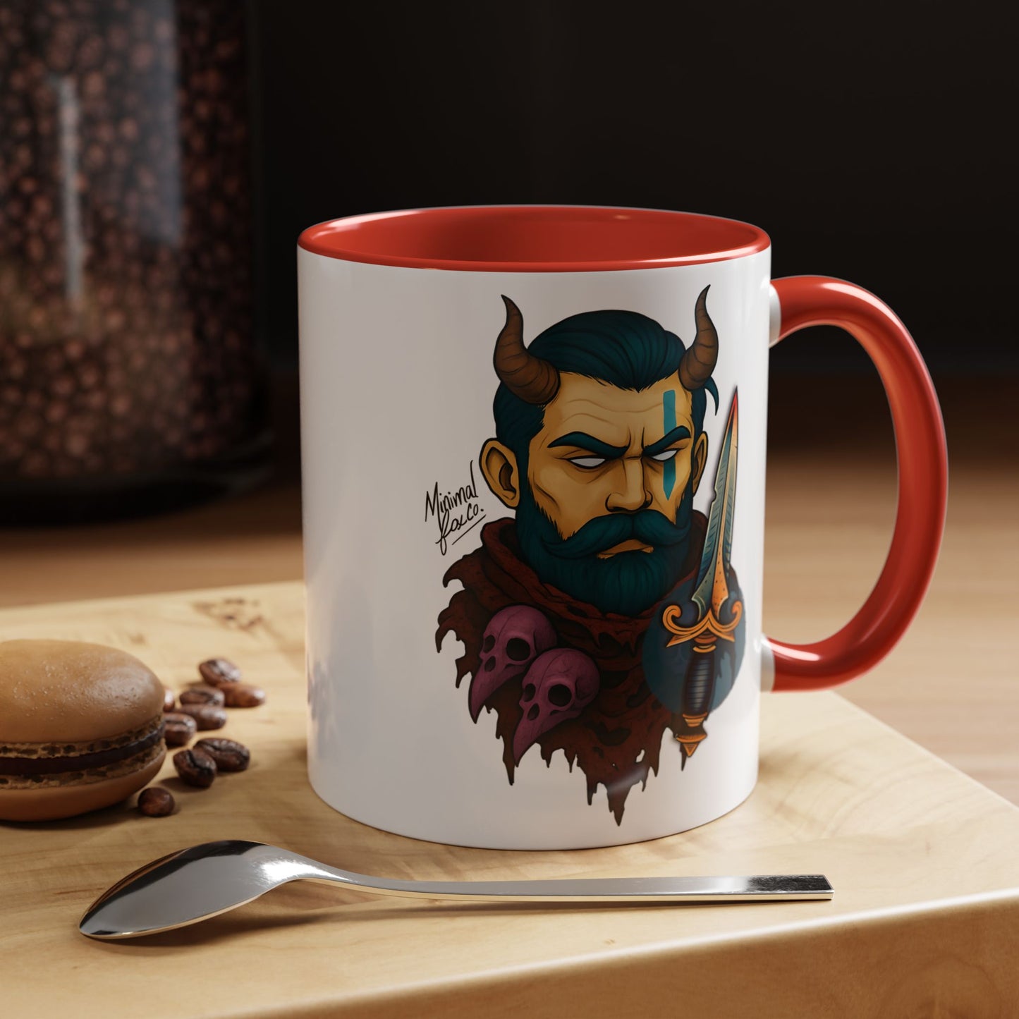 Bold Strong Bearded Man Coffee Mug