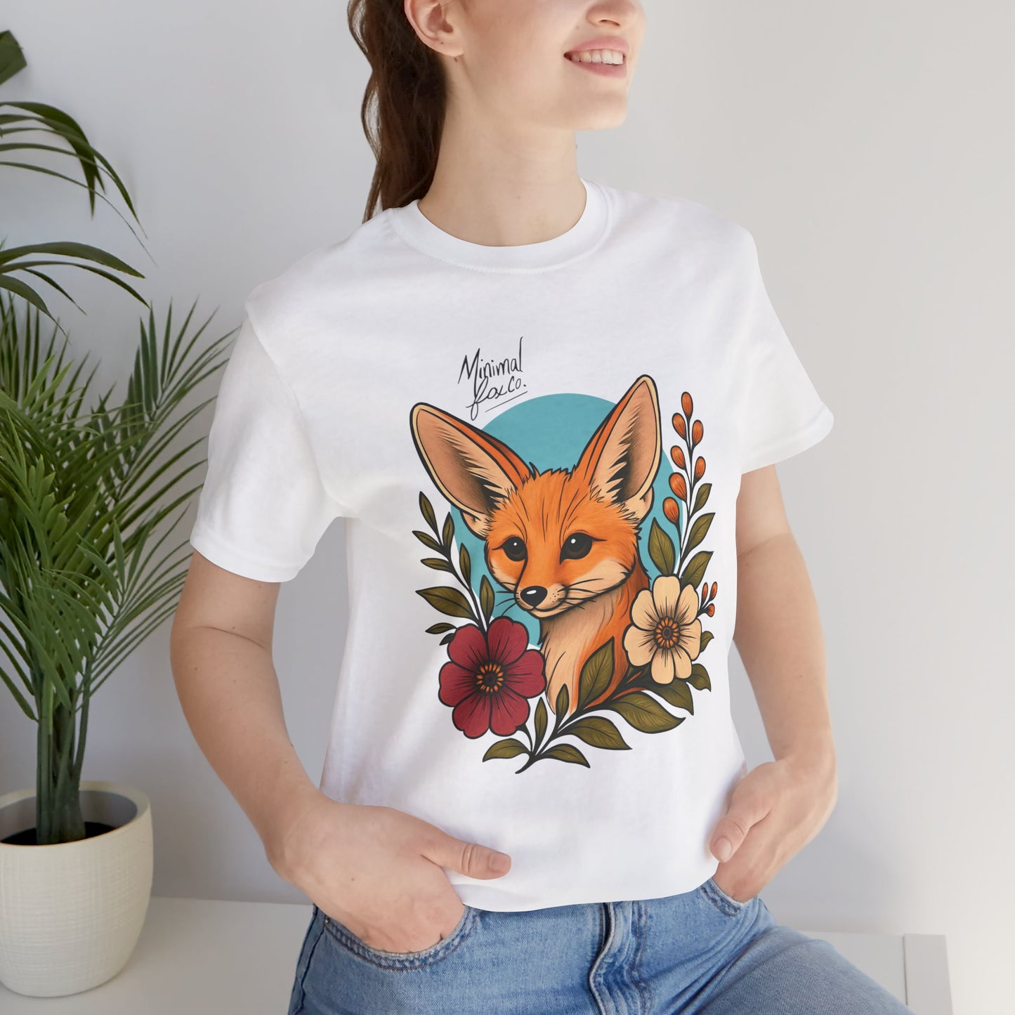 Fennec Fox Floral Shirt