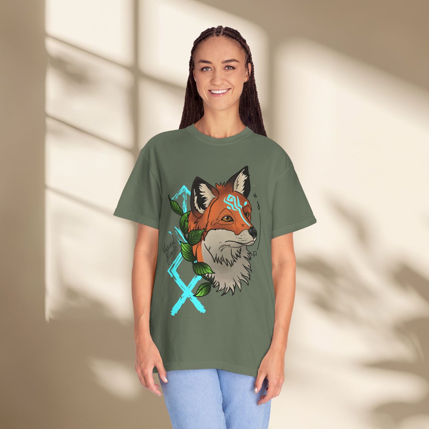 Nordic Fox Floral Shirt