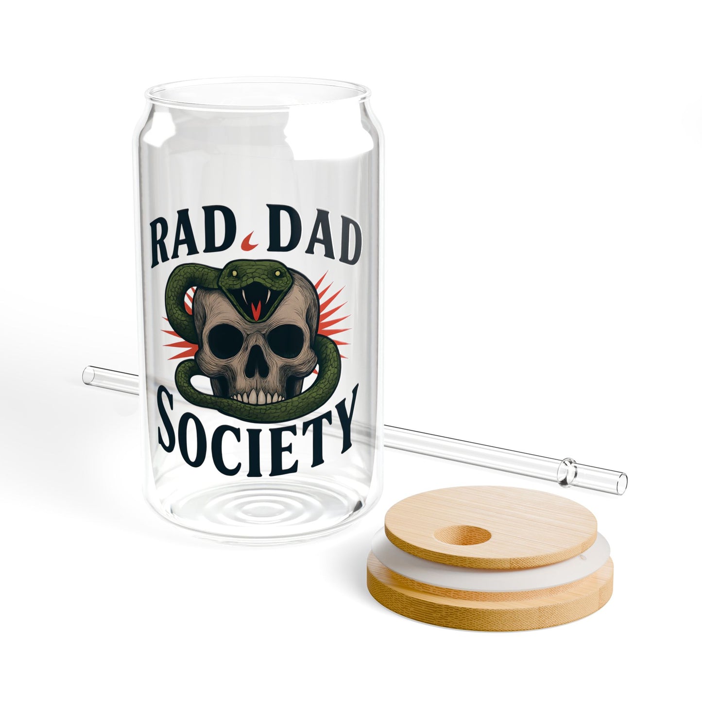 Rad Dad Society Sipper Glass