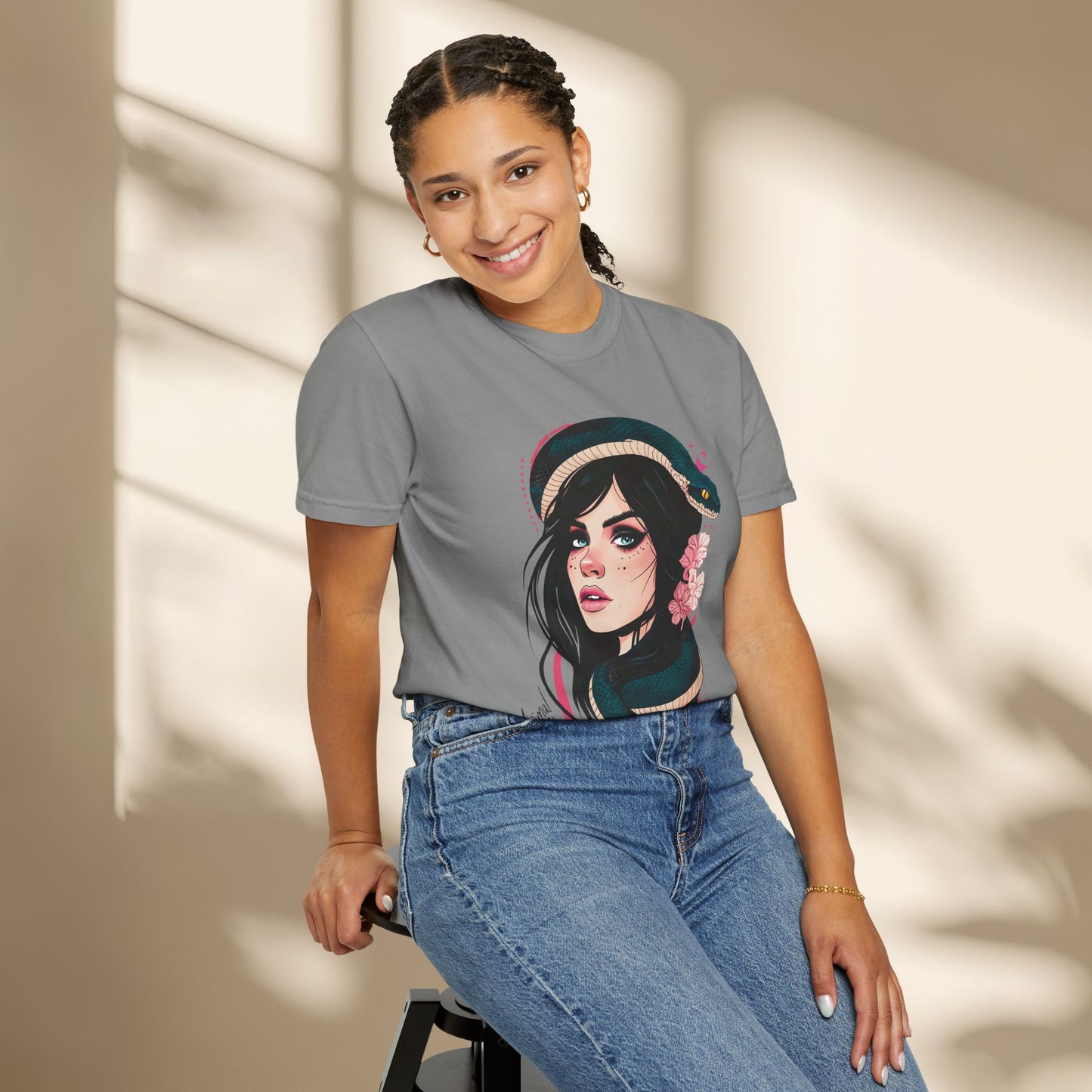 Snake Goddess Women Neo Traditional Shirt