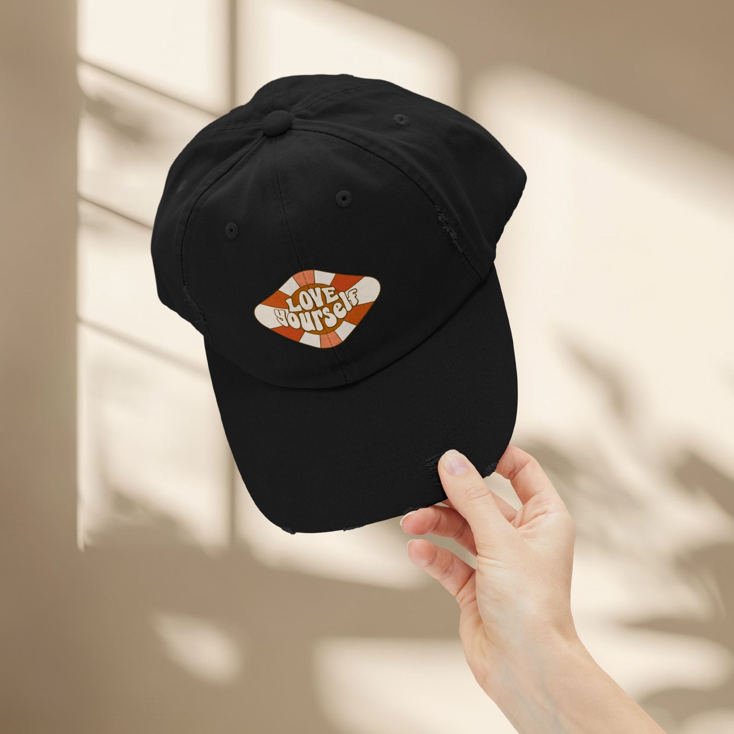 Love Yourself Distressed Hat