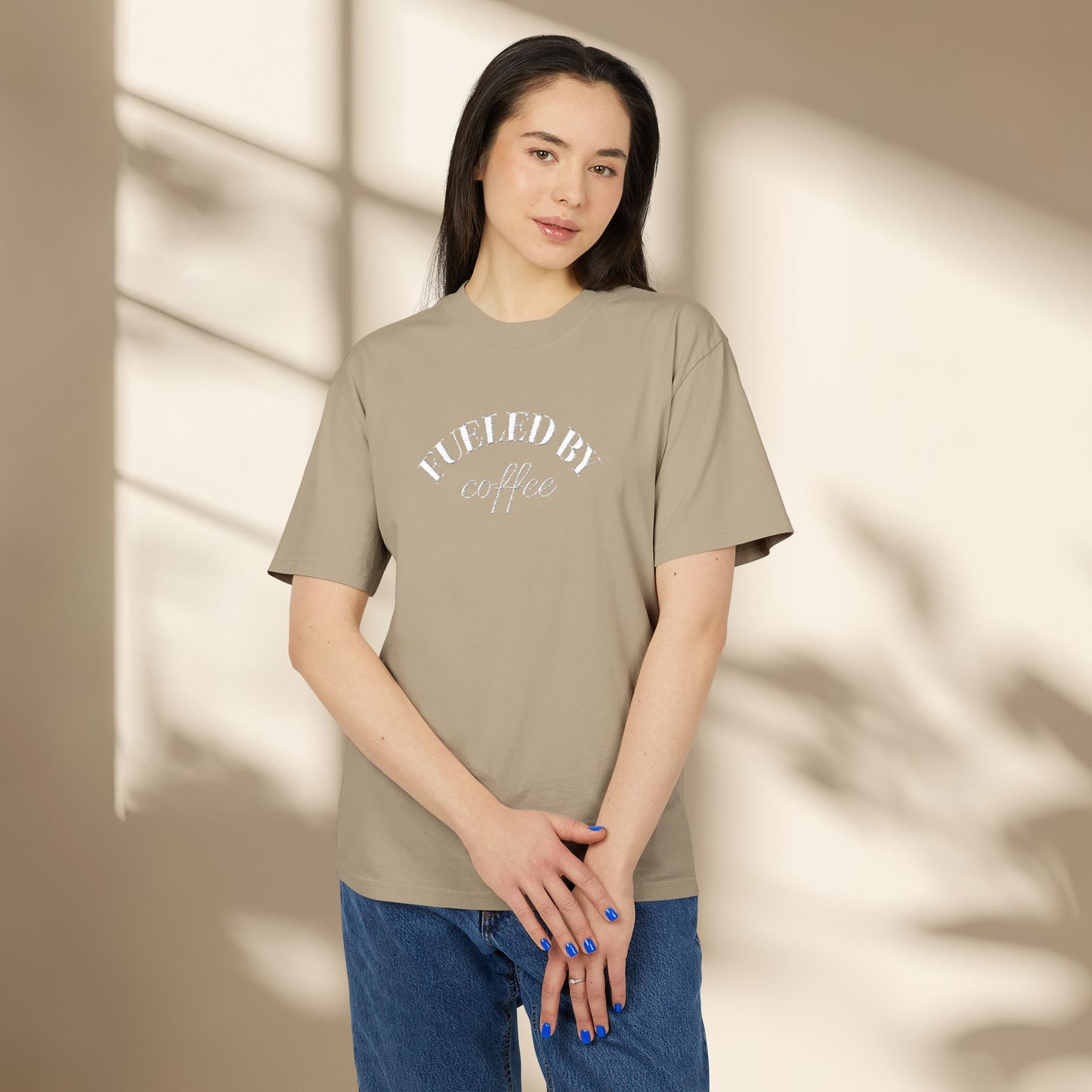 Embroidered Coffee Lover T-Shirt