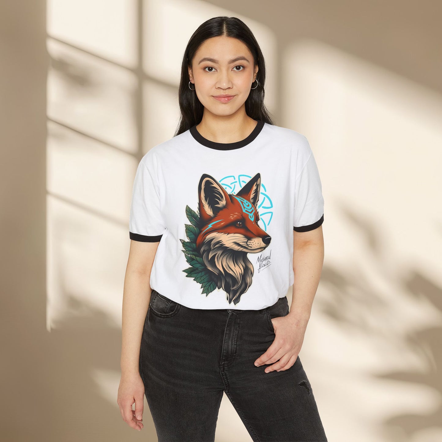 Nordic Fox Ringer Shirt