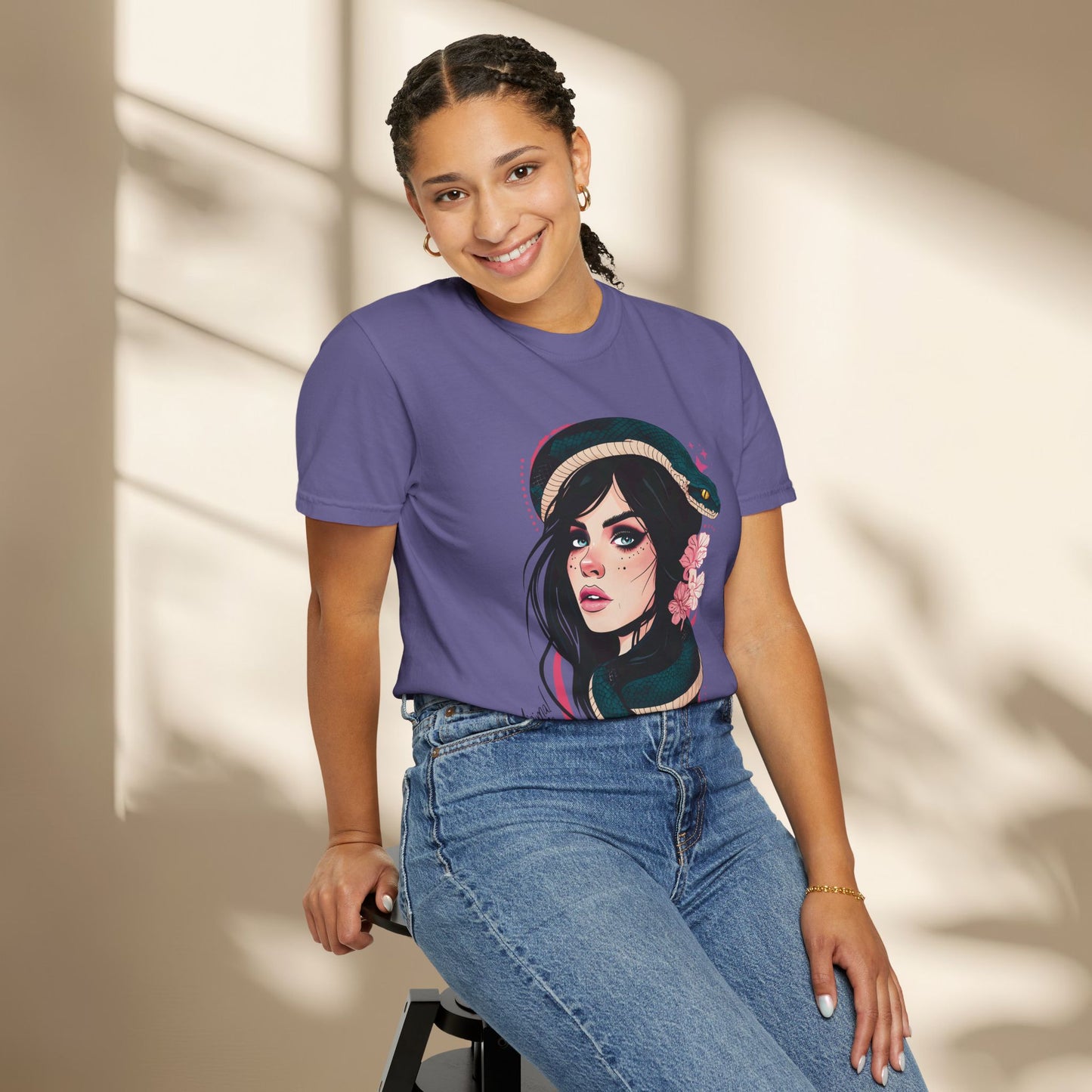 Snake Goddess Women Neo Traditional Shirt
