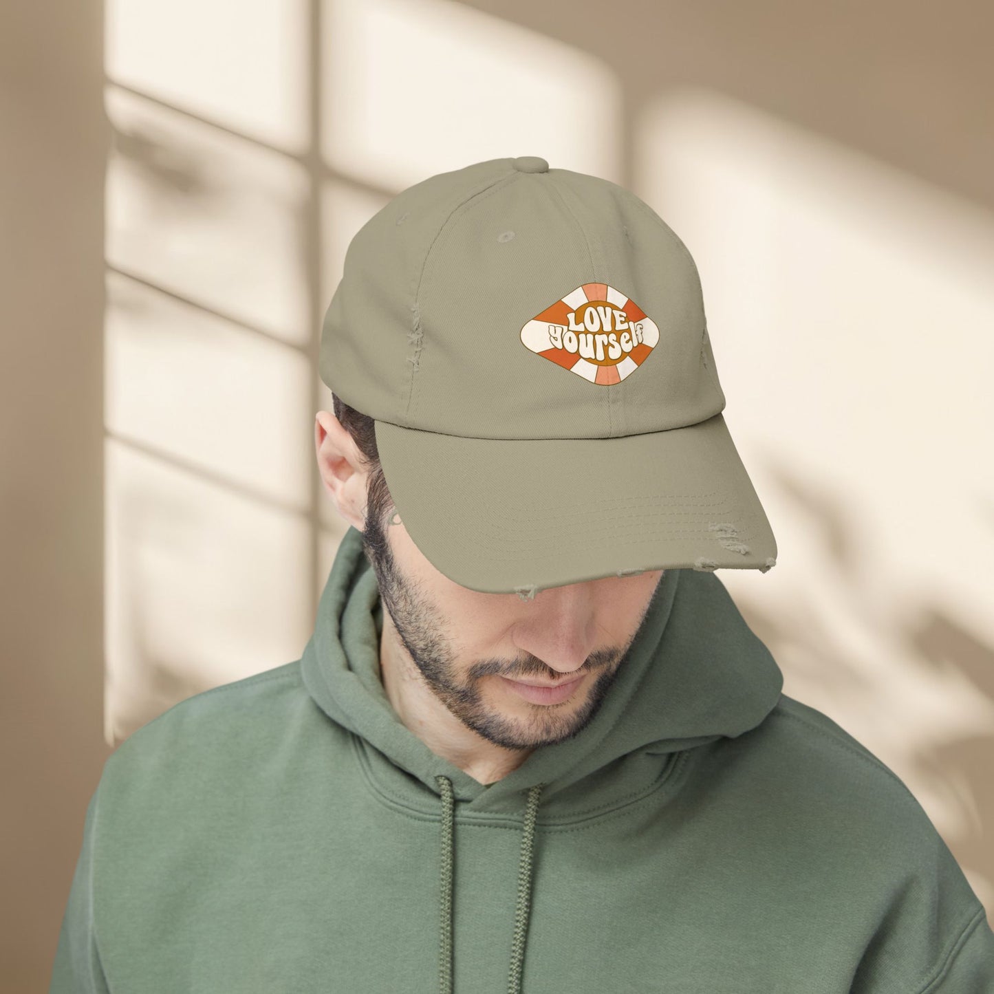 Love Yourself Distressed Hat