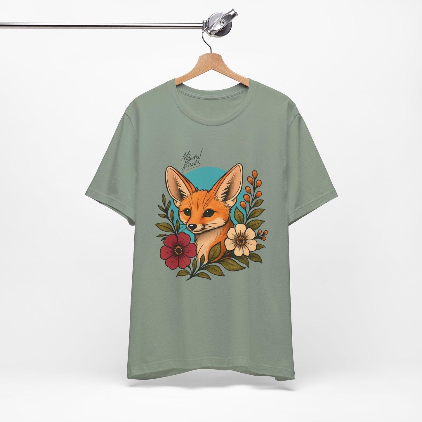 Fennec Fox Floral Shirt