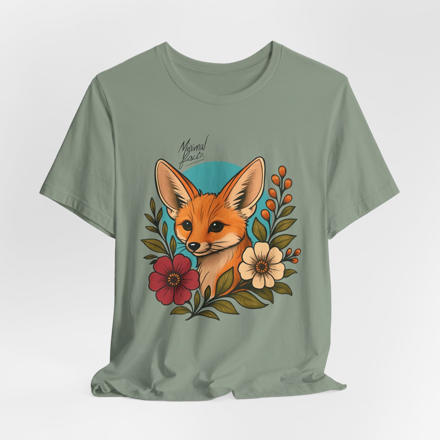 Fennec Fox Floral Shirt