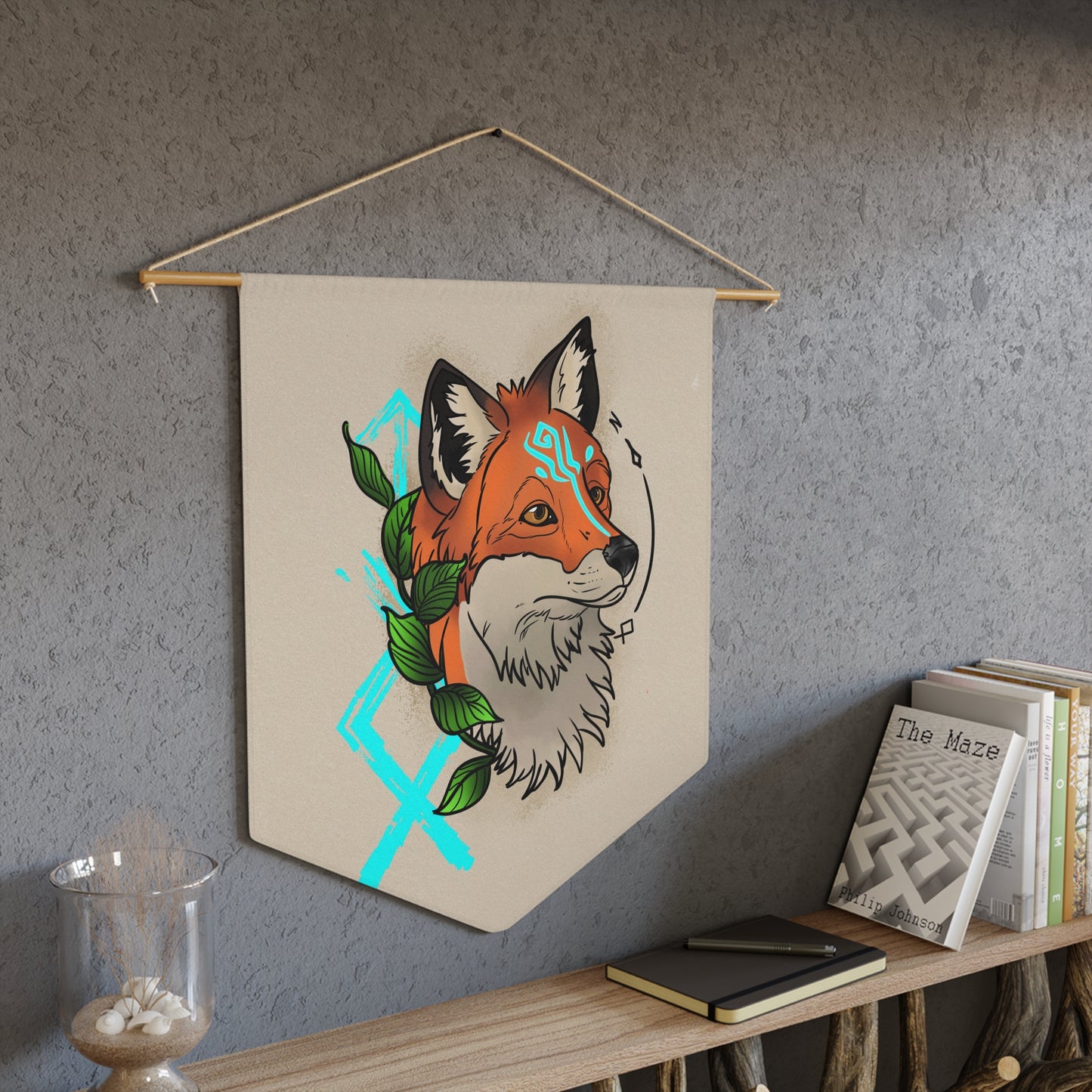 Fox Pennant Wall Decor