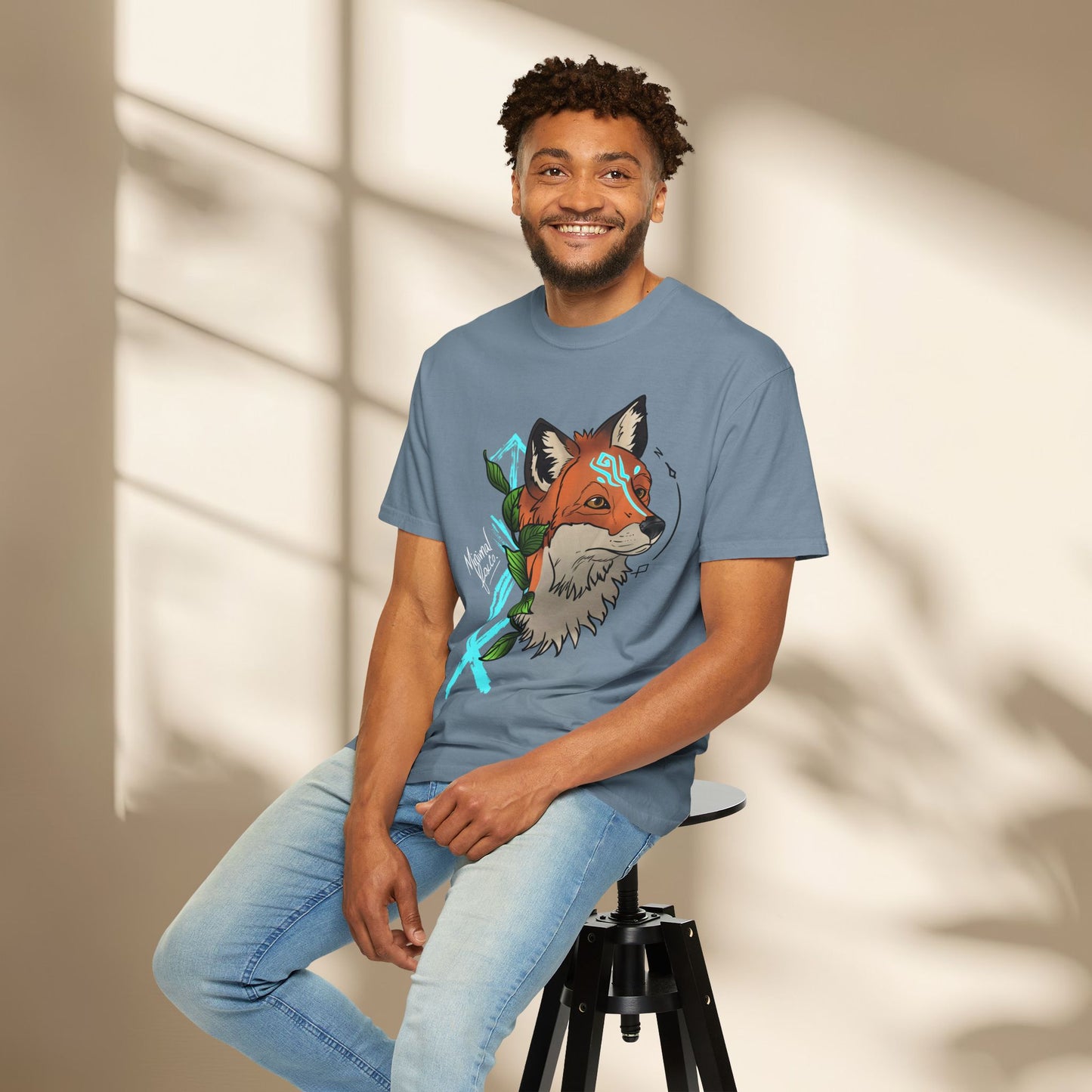 Nordic Fox Floral Shirt