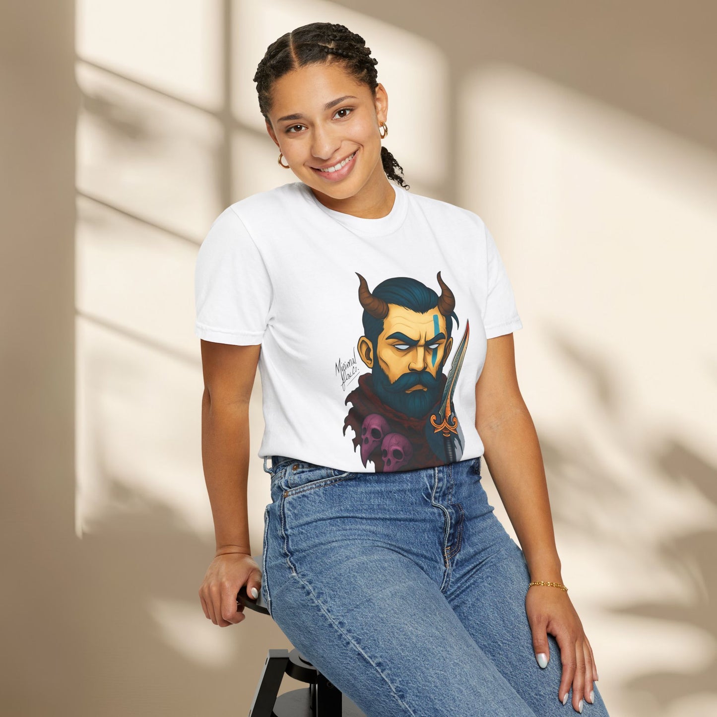 Beared Warrior Dagger T-Shirt