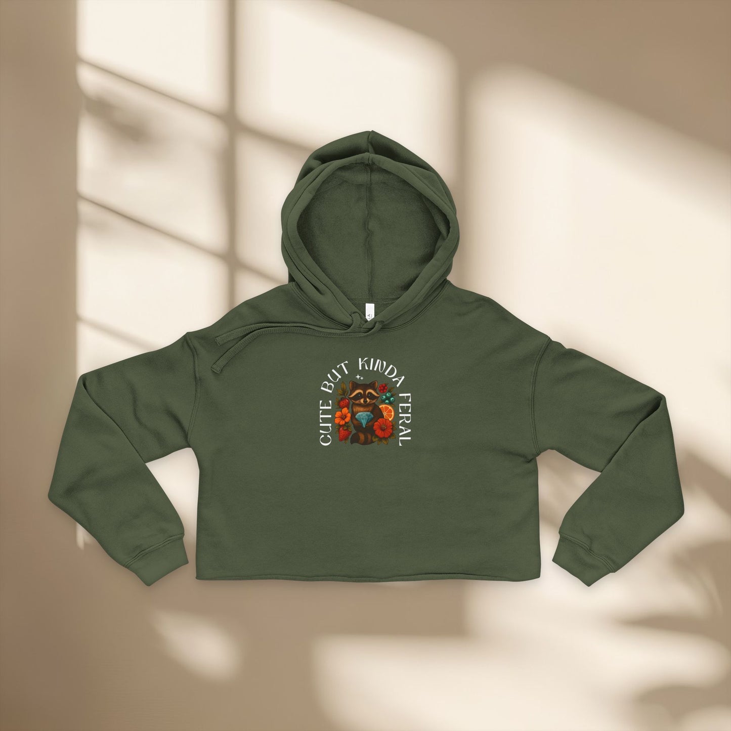 Cute & Feral Women's Cropped Hoodie