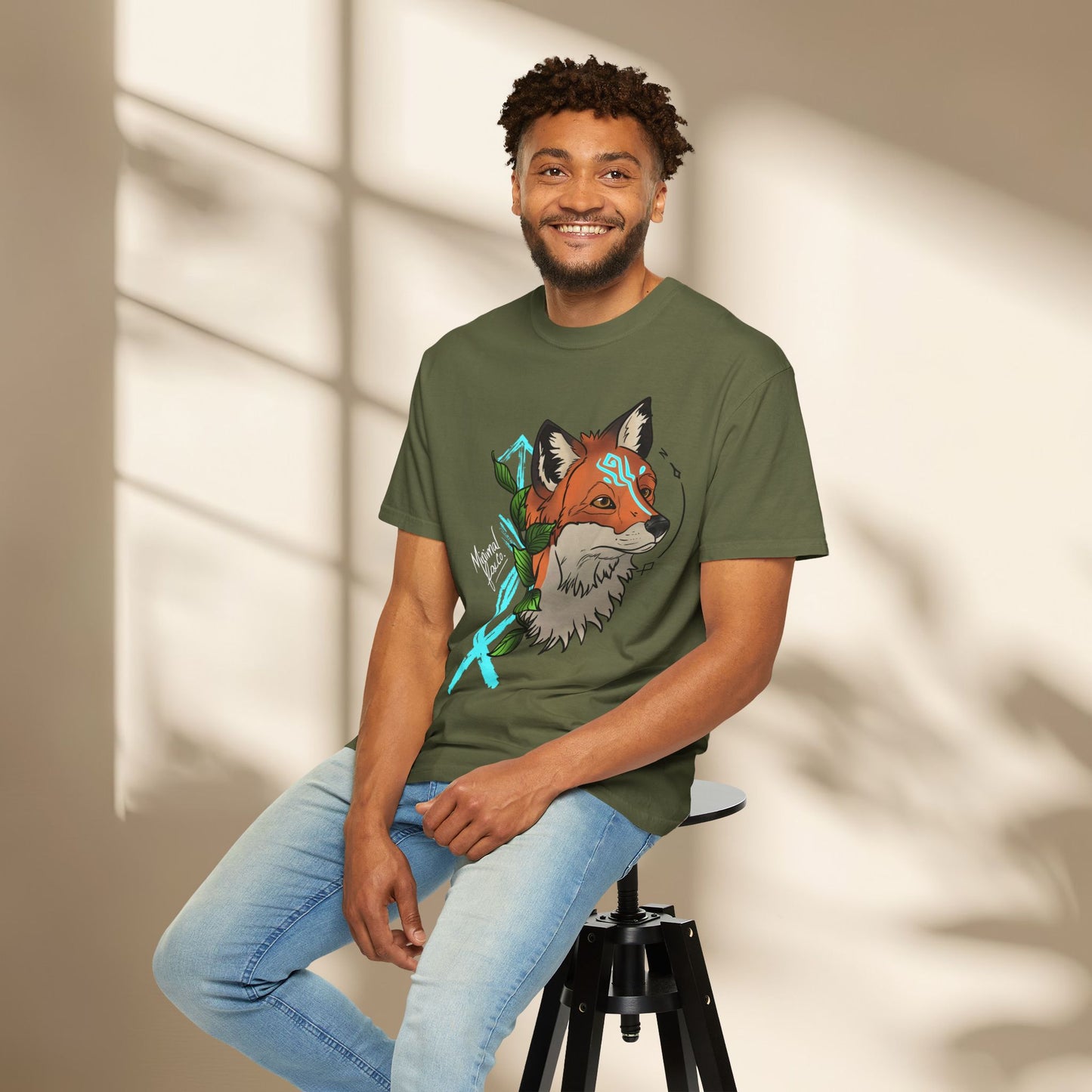 Nordic Fox Floral Shirt