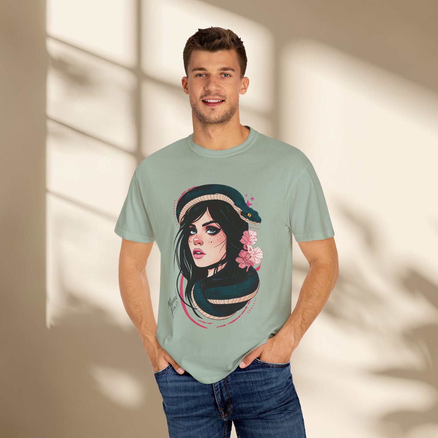Snake Goddess Women Neo Traditional Shirt