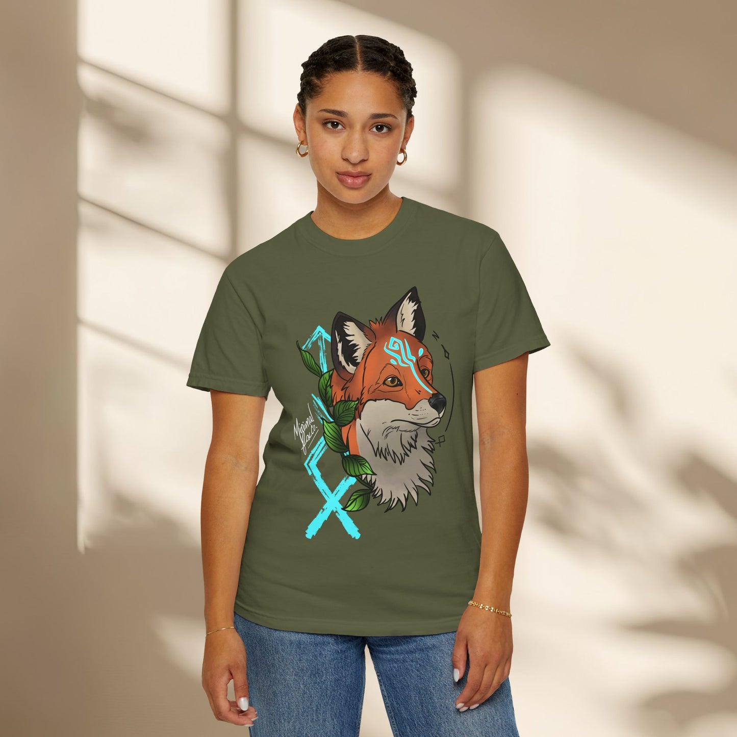Nordic Fox Floral Shirt