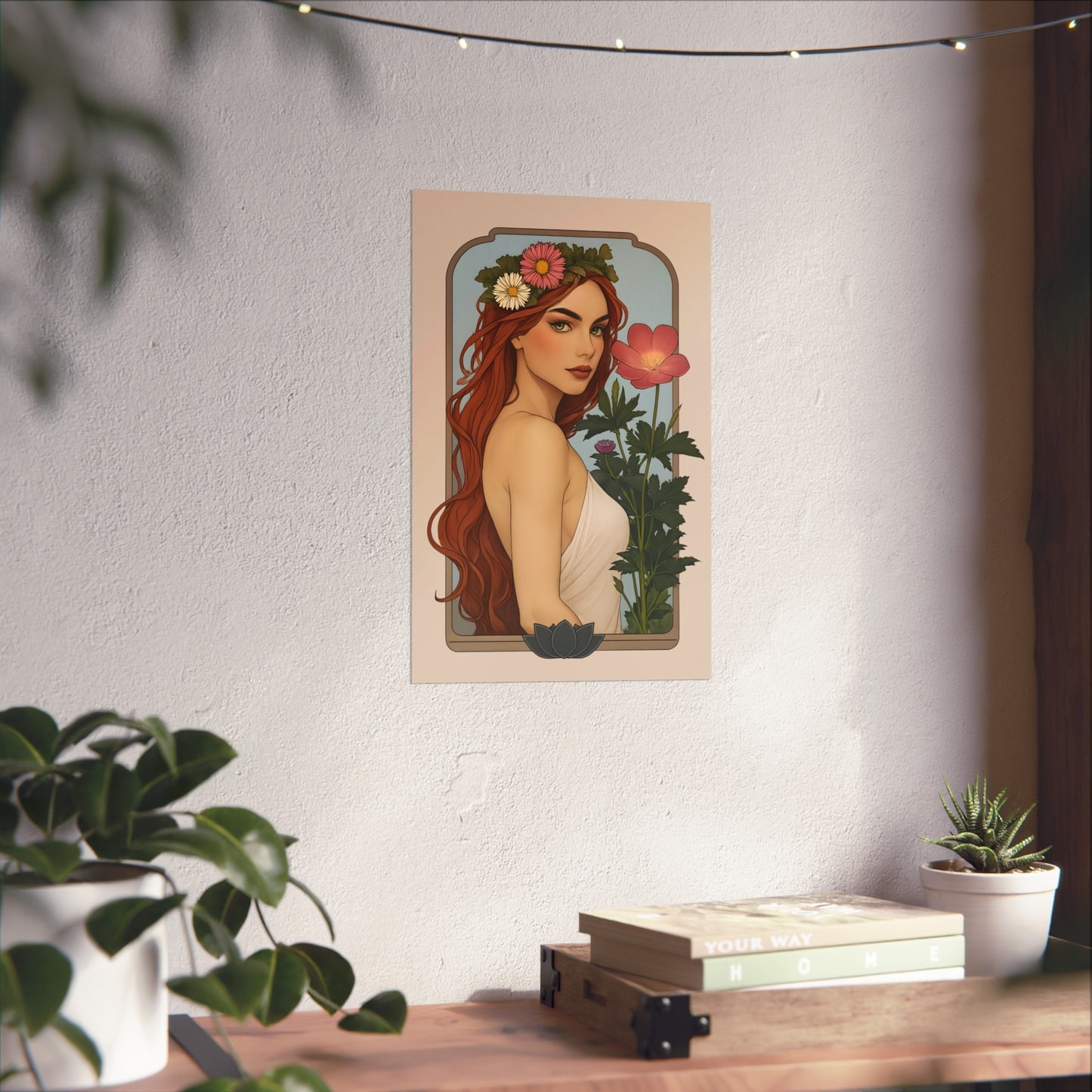 Botanical Art Nouveau Fine Art Poster