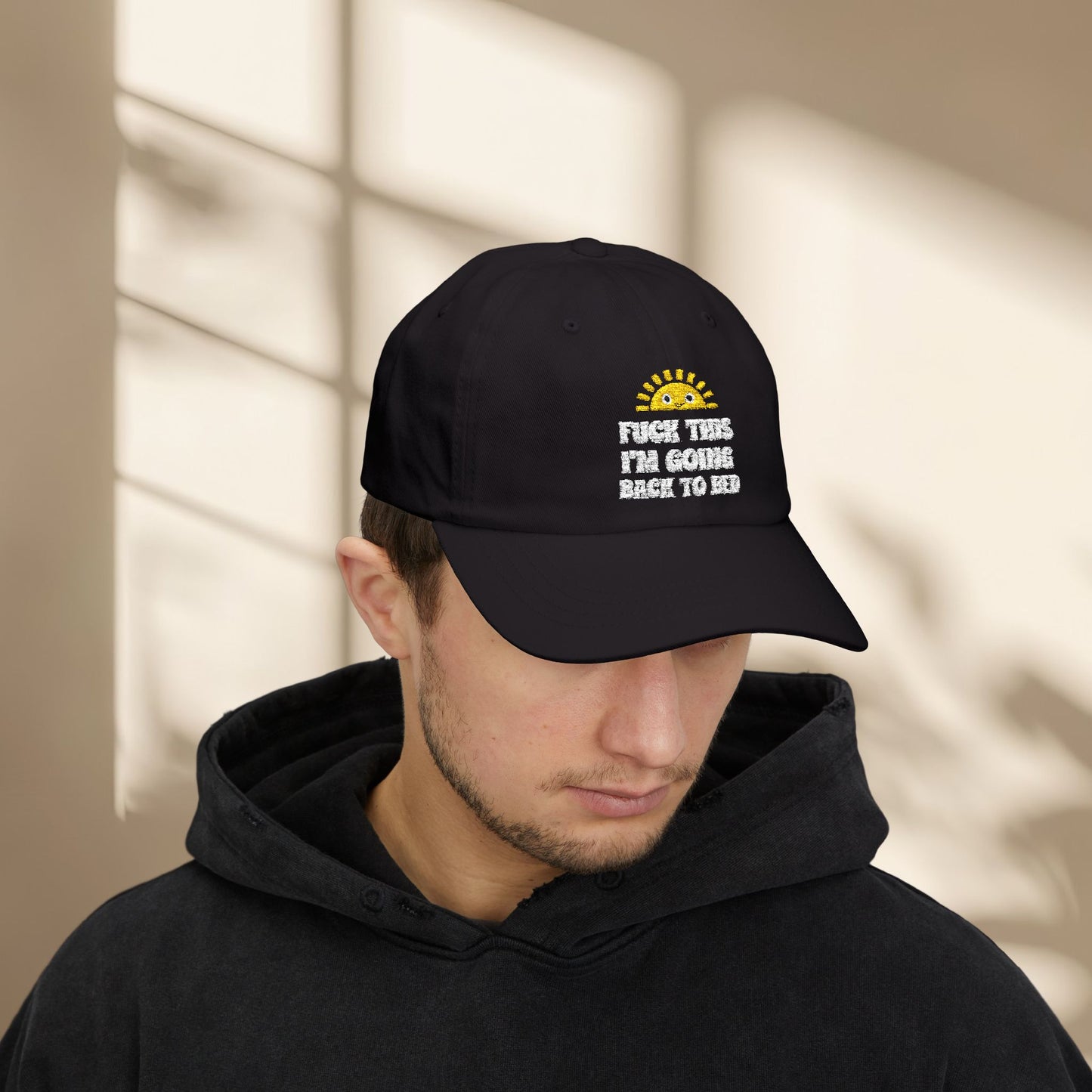 F*** This I'm going back to bed Embroidered Hat