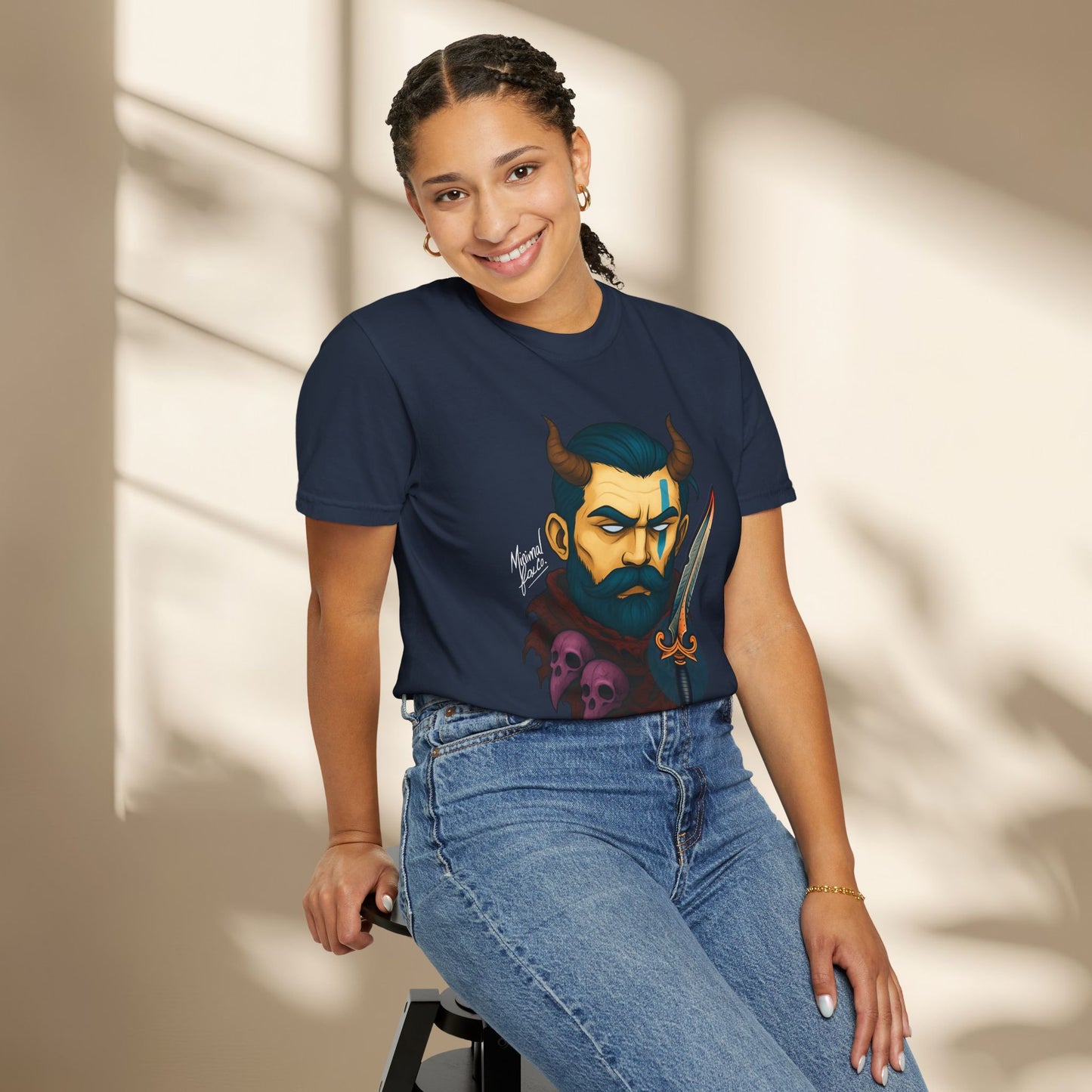 Beared Warrior Dagger T-Shirt