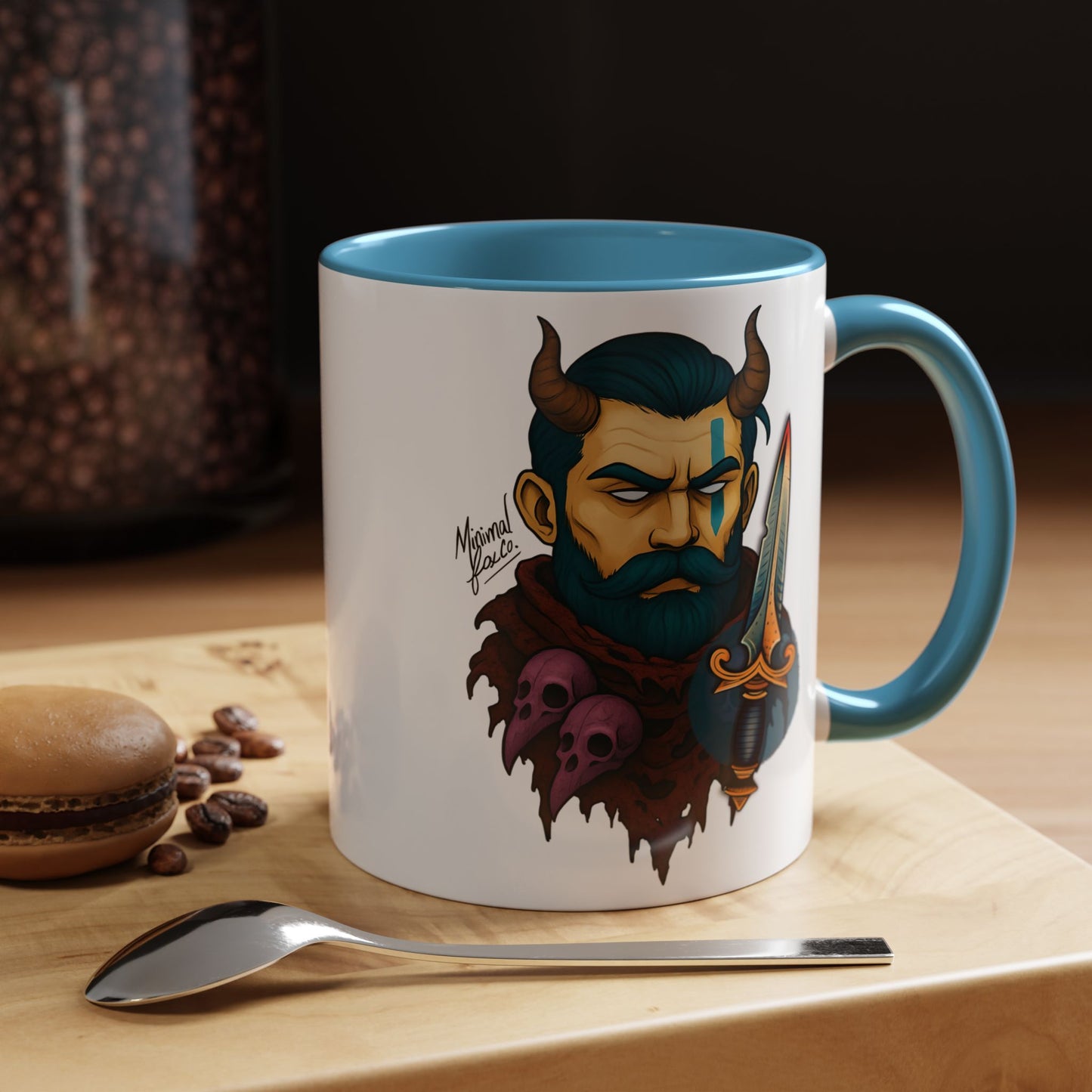 Bold Strong Bearded Man Coffee Mug