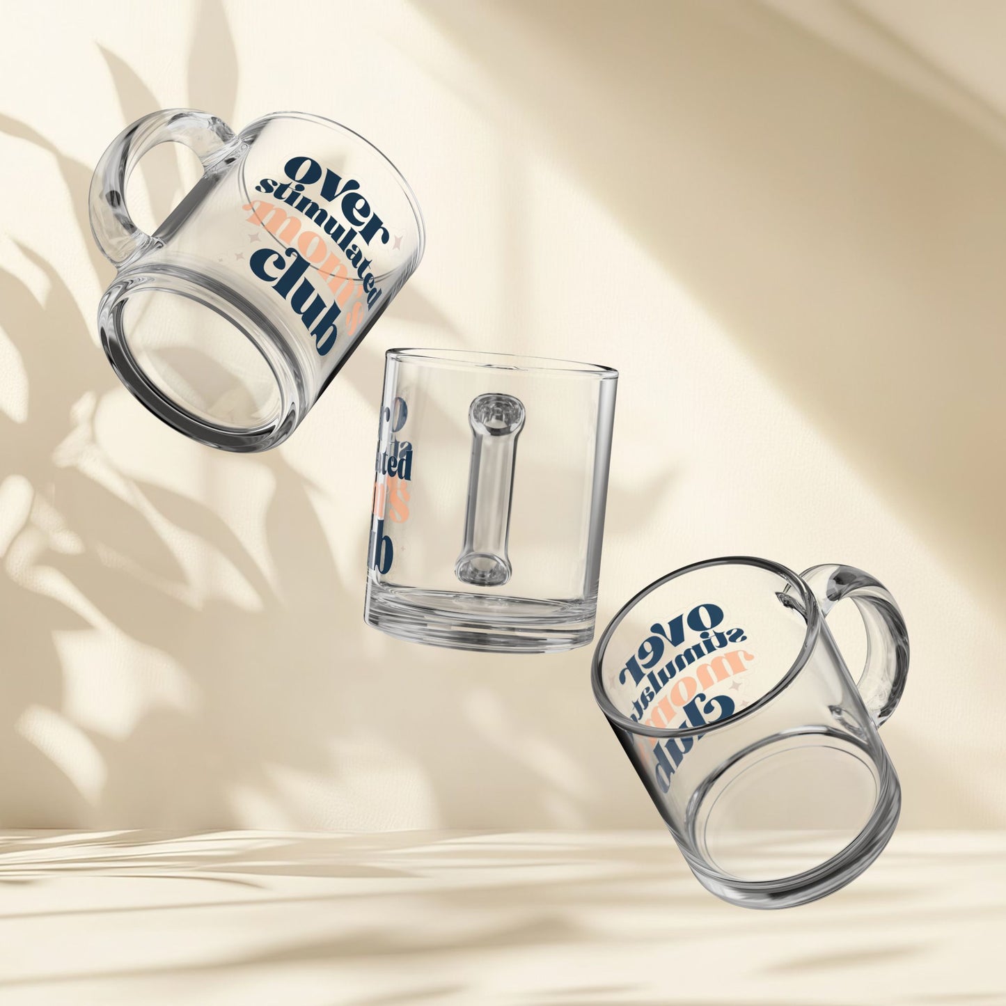 Overstimulated Mom's Club Glass Mug