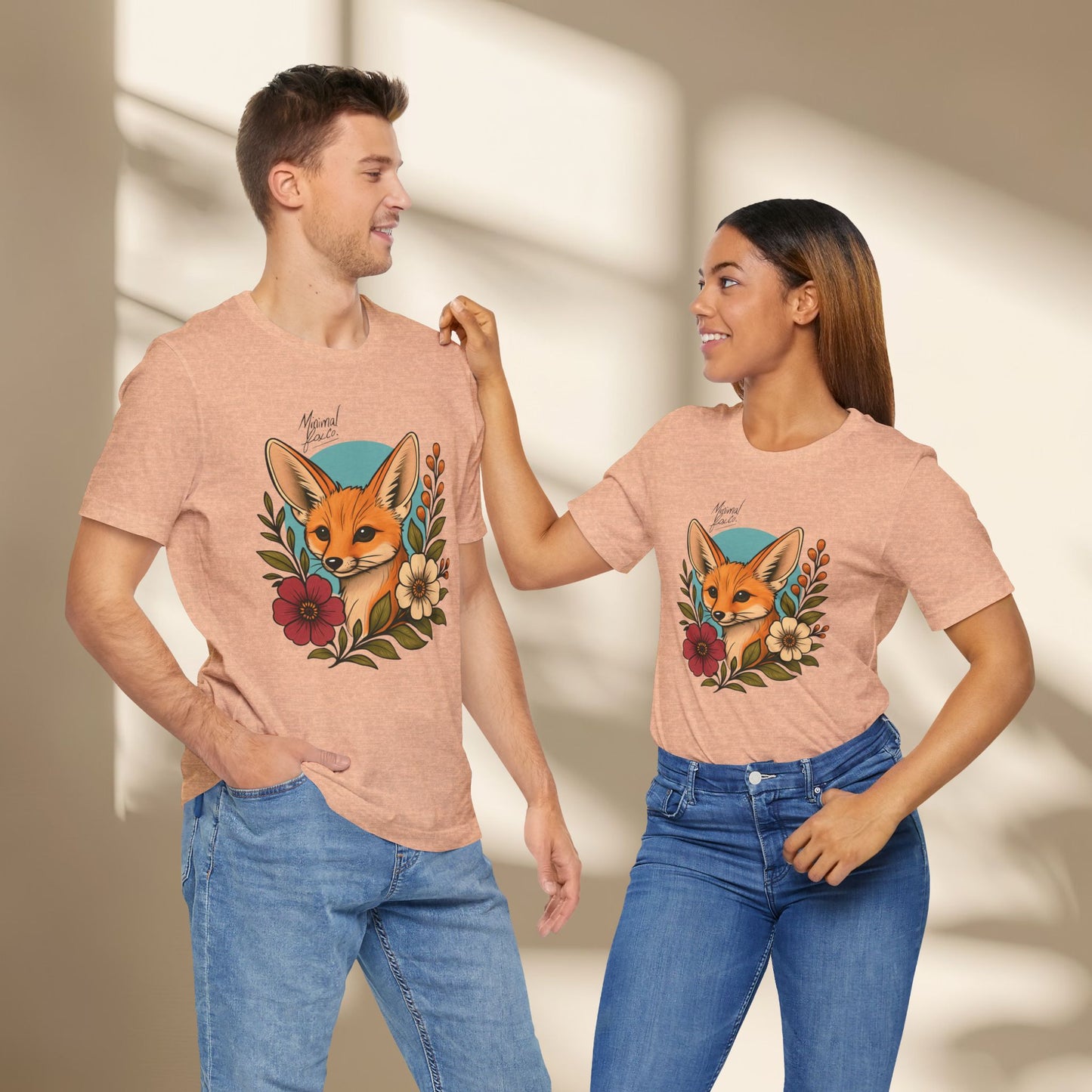 Fennec Fox Floral Shirt