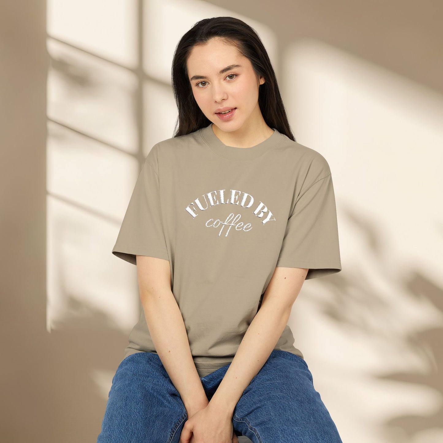 Embroidered Coffee Lover T-Shirt