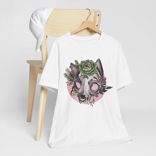 Floral Cat Skull Shirt