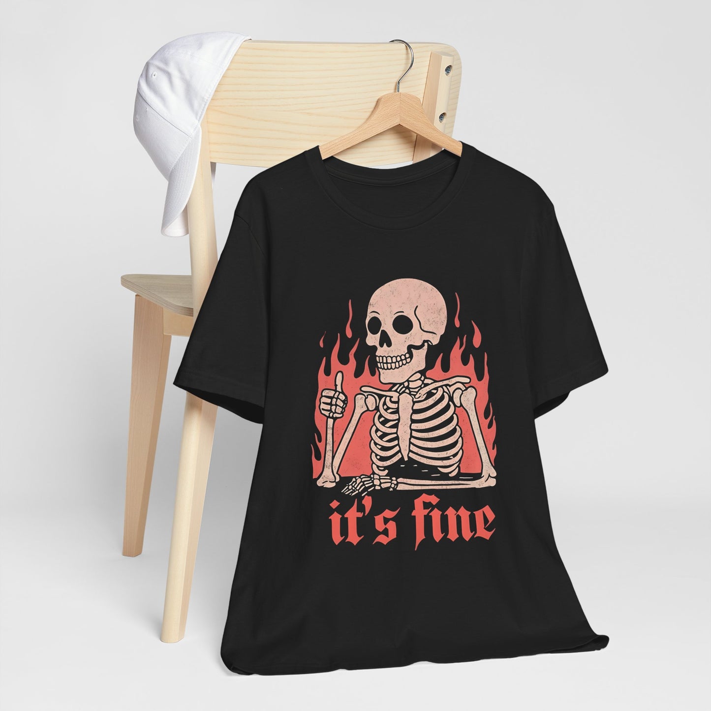 Skeleton "its fine" Tee Shirt
