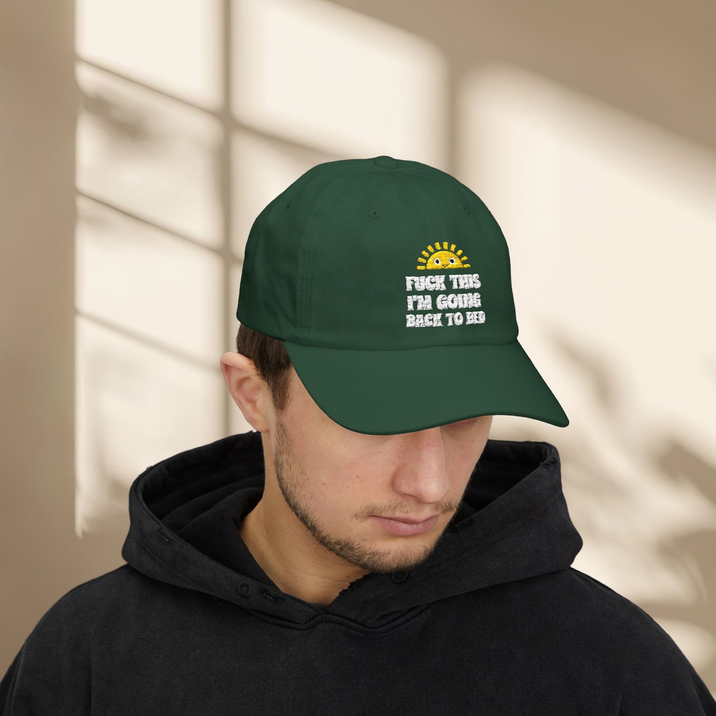 F*** This I'm going back to bed Embroidered Hat