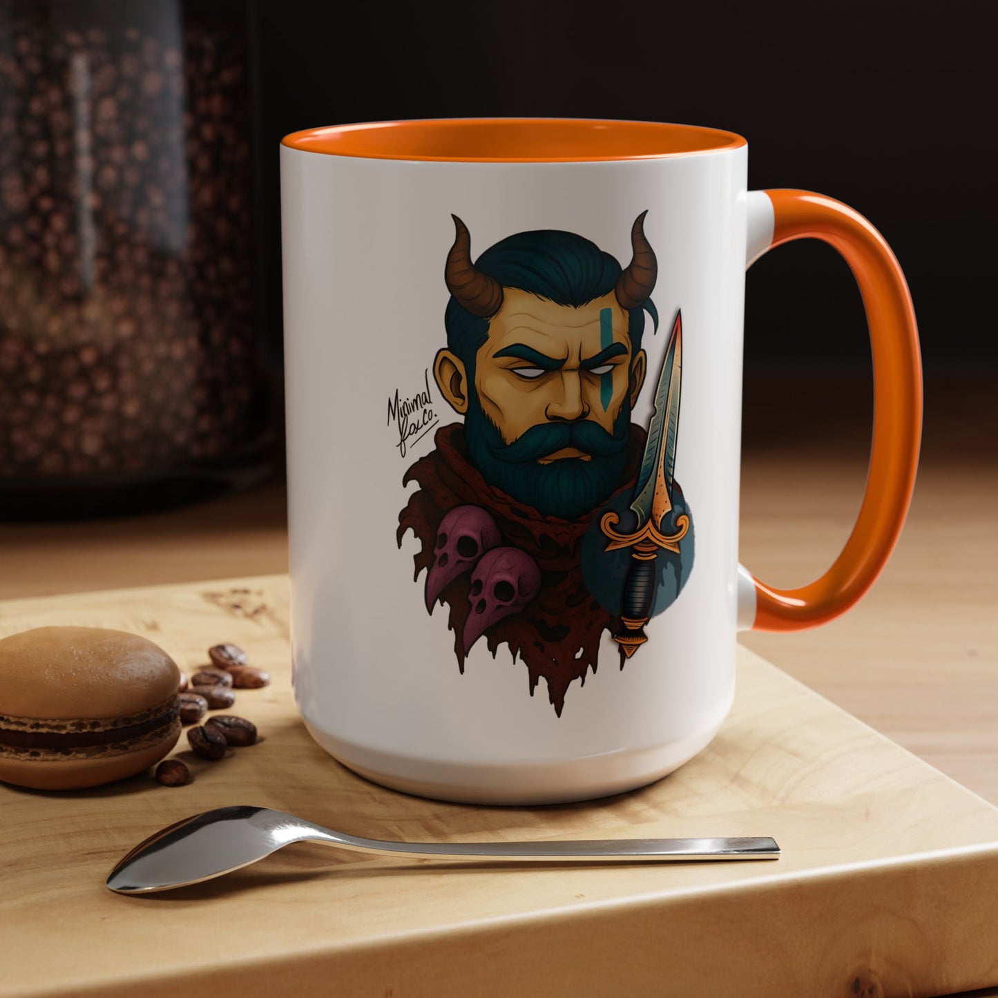 Bold Strong Bearded Man Coffee Mug