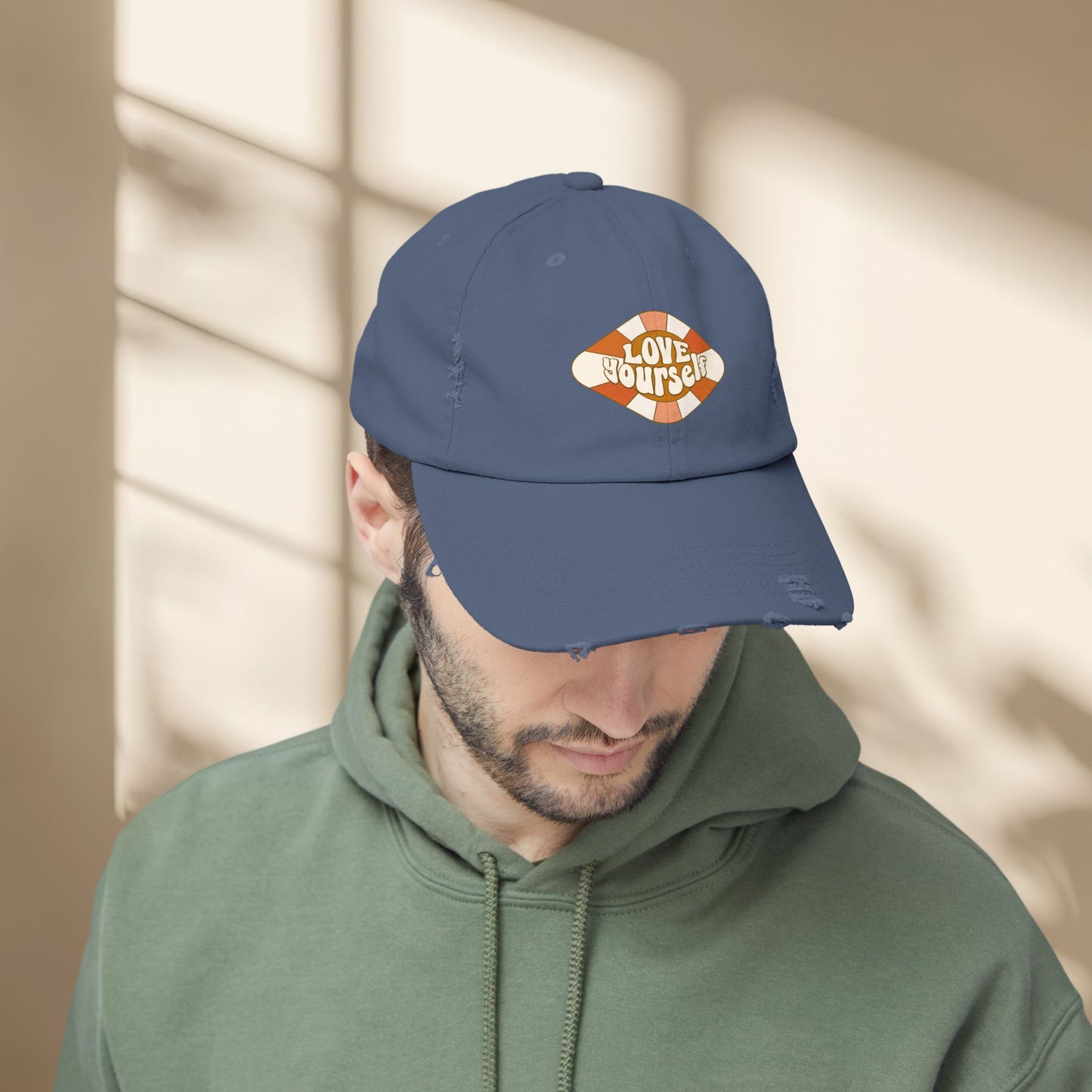 Love Yourself Distressed Hat