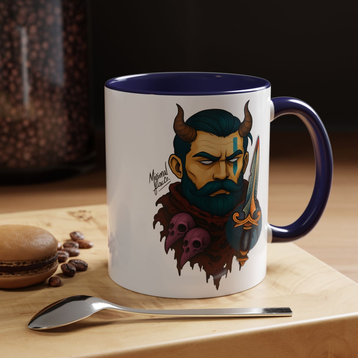 Bold Strong Bearded Man Coffee Mug
