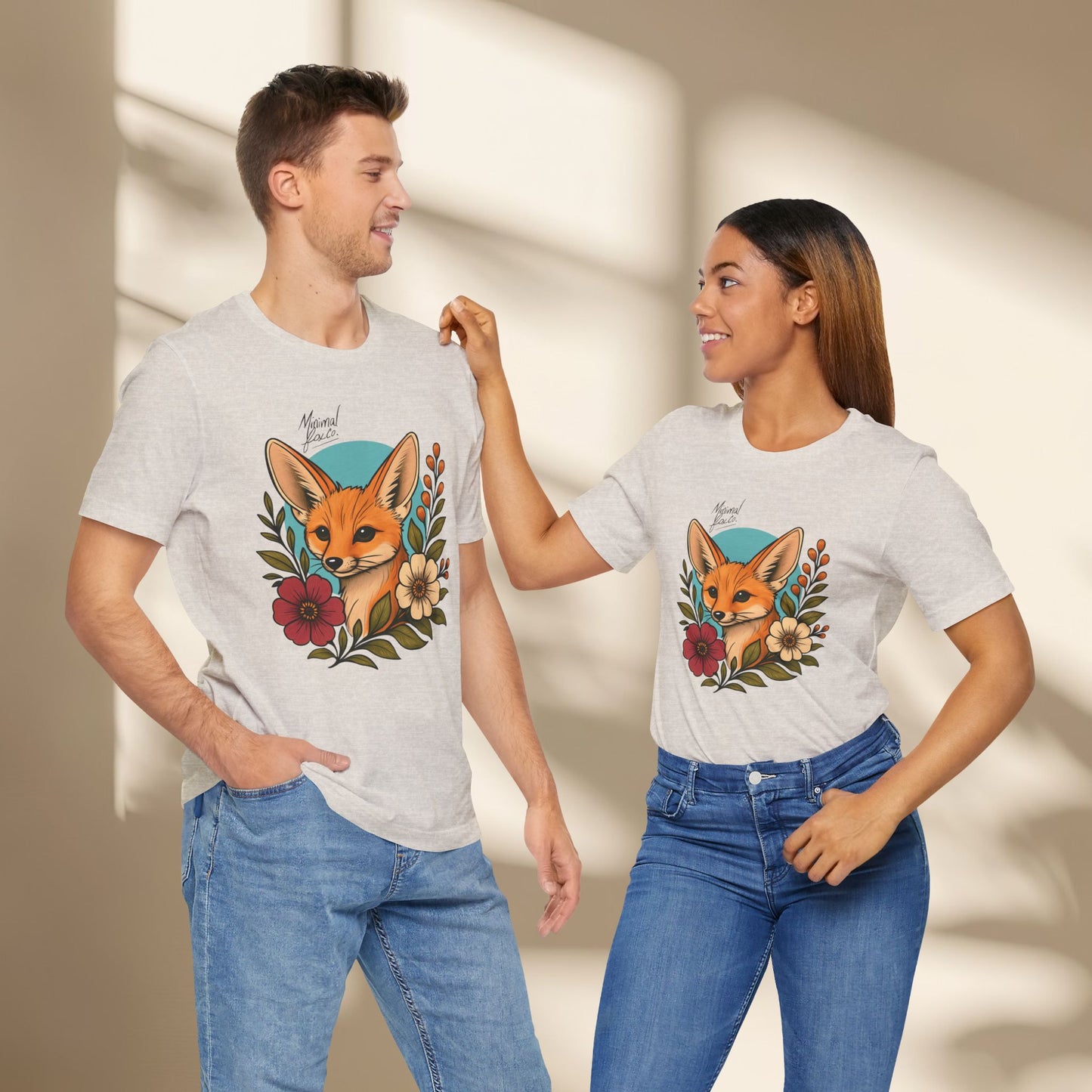 Fennec Fox Floral Shirt