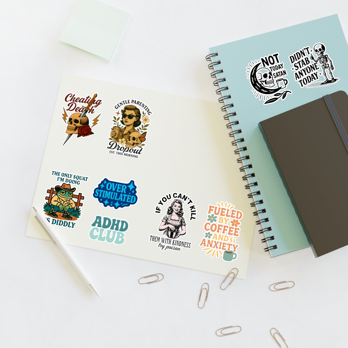 Fun and Quirky Sticker Sheets