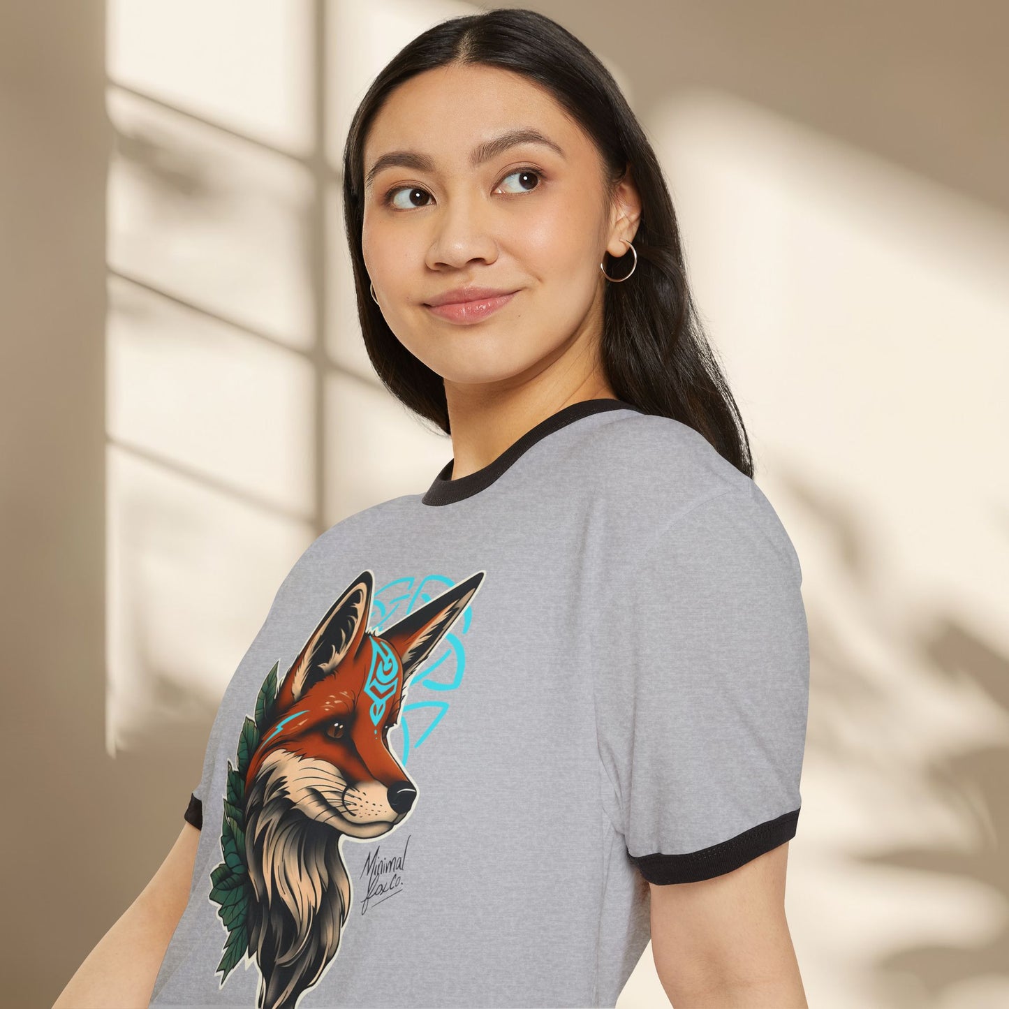 Nordic Fox Ringer Shirt