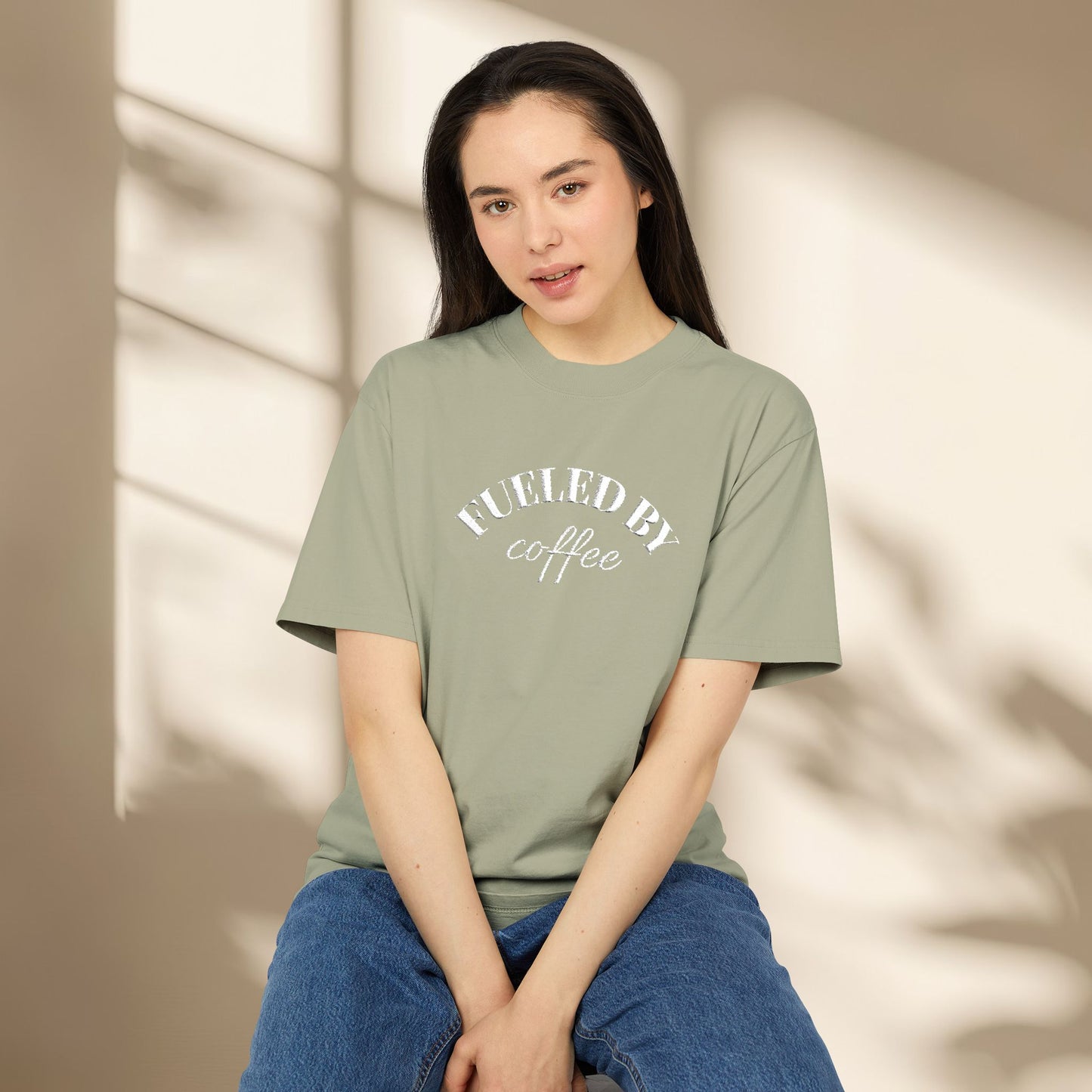 Embroidered Coffee Lover T-Shirt