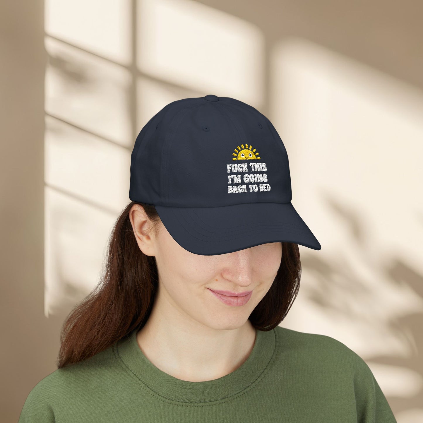 F*** This I'm going back to bed Embroidered Hat