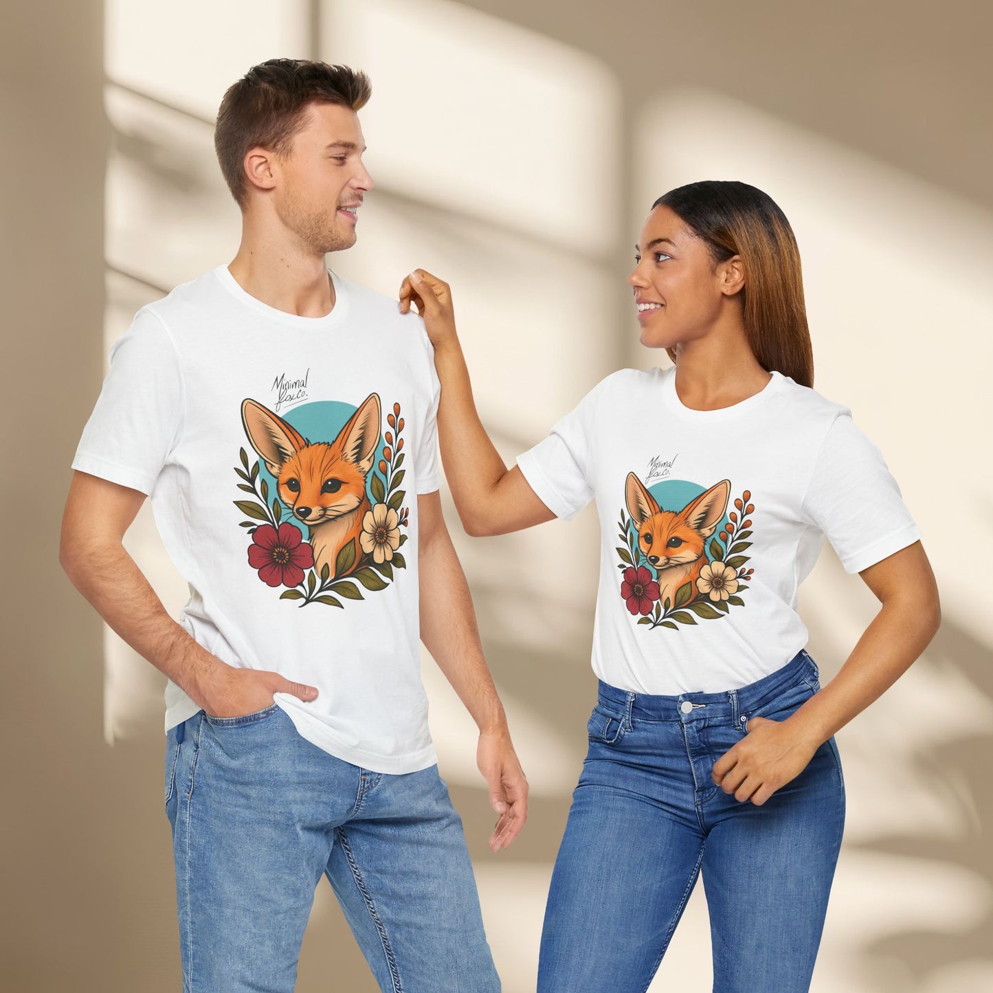 Fennec Fox Floral Shirt