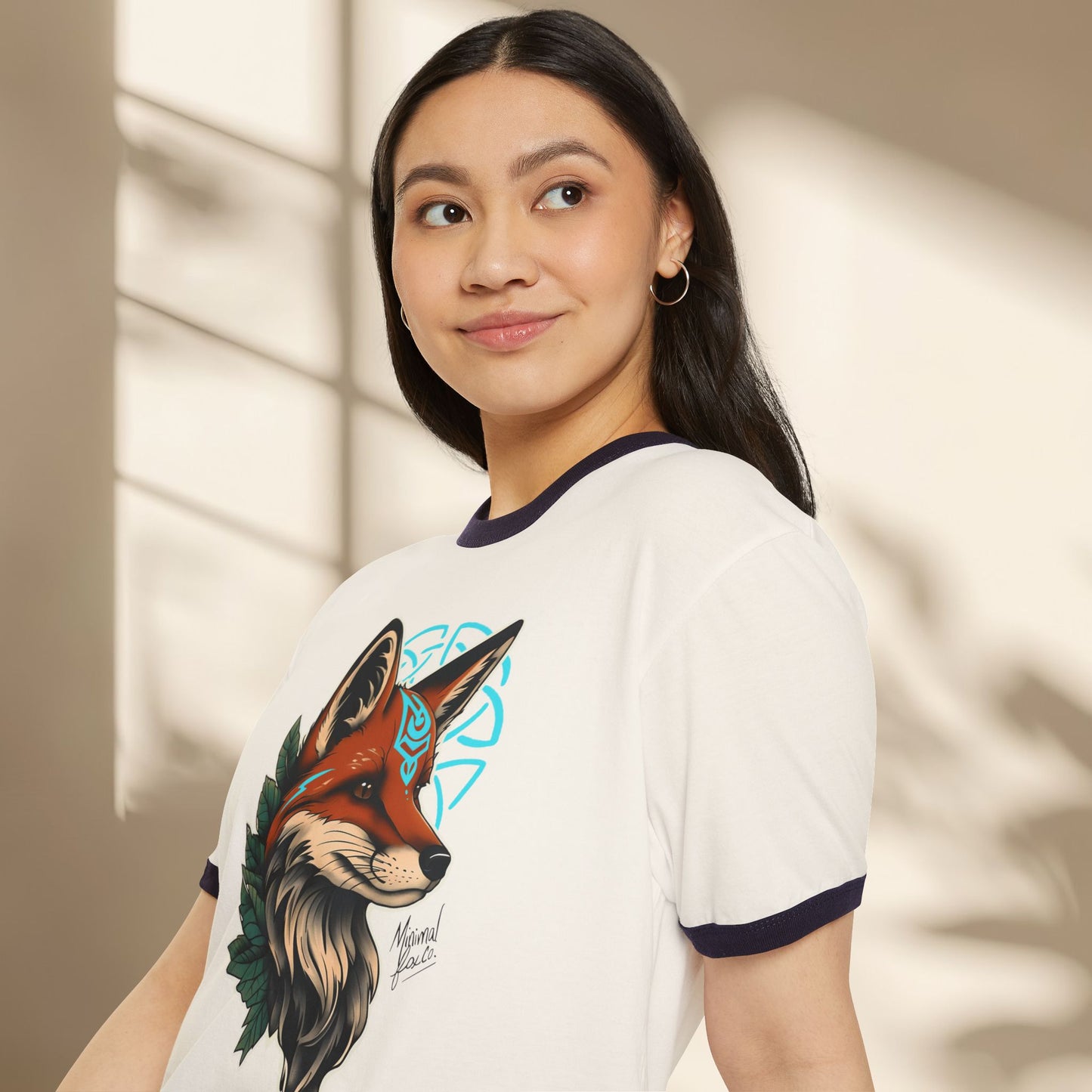 Nordic Fox Ringer Shirt