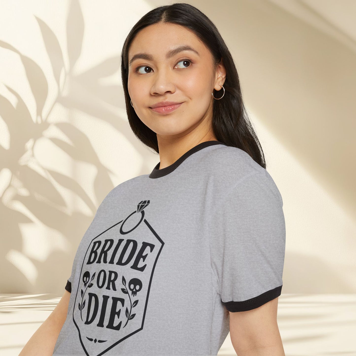Bride or Die Unisex Cotton Ringer Shirt