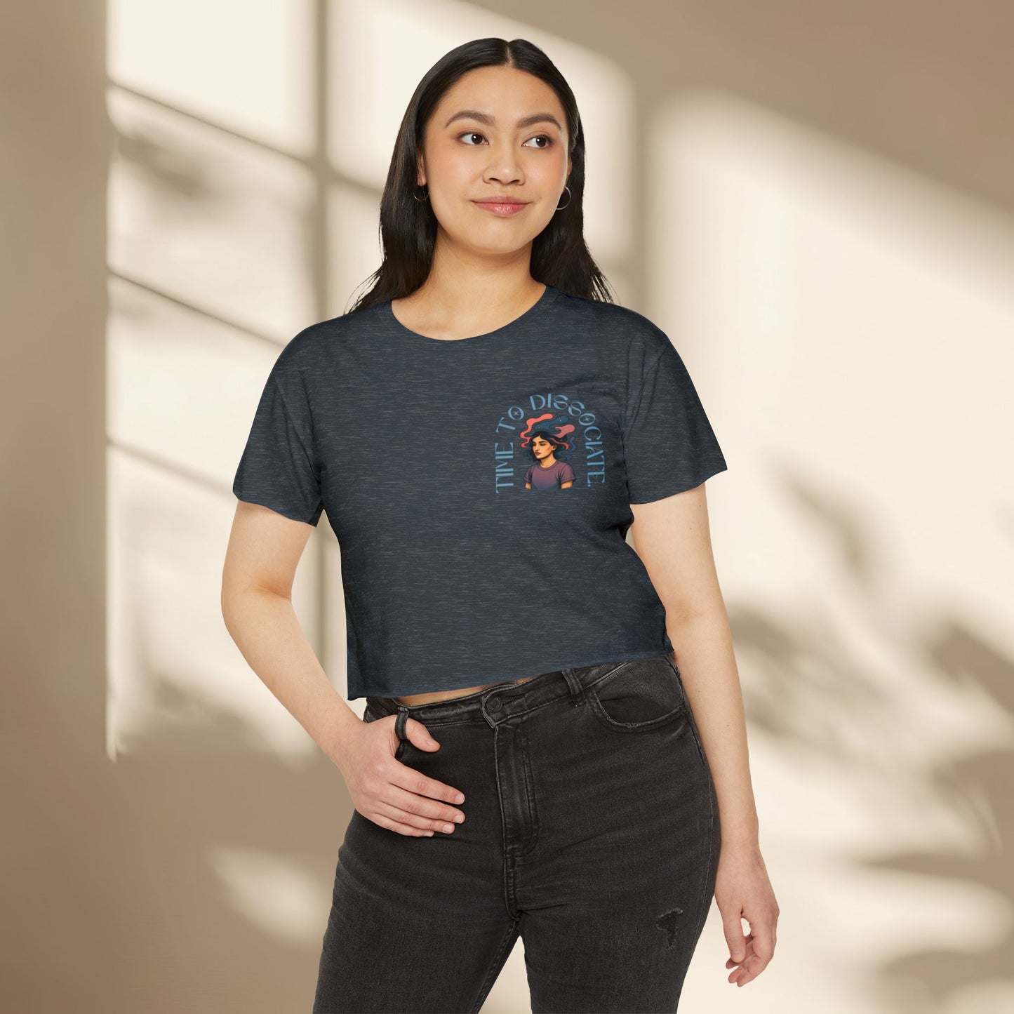 Crop Top - Time to Dissociate Women's Festival Top