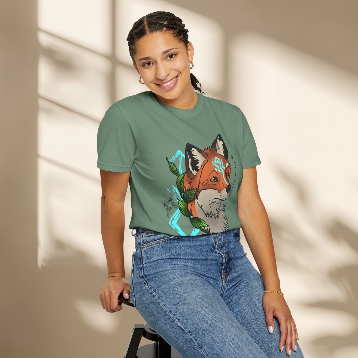 Nordic Fox Floral Shirt