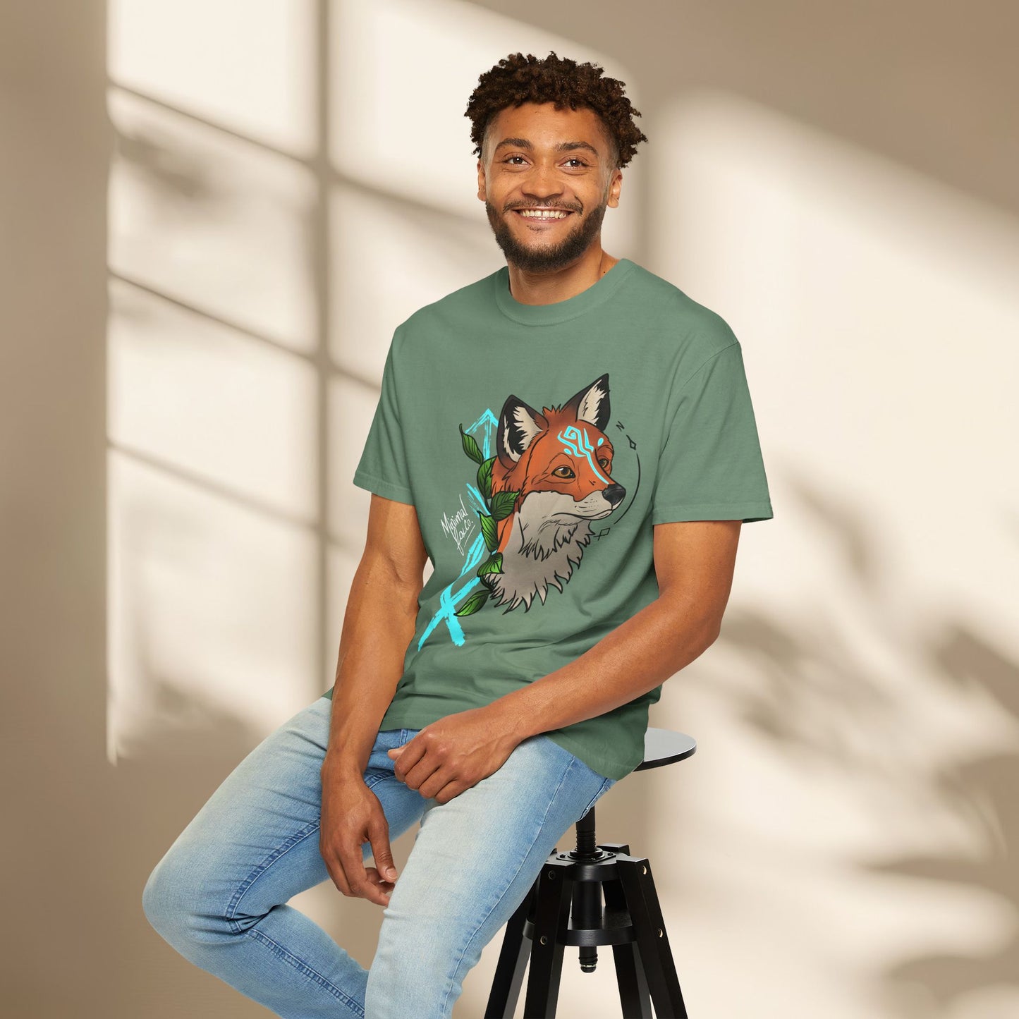Nordic Fox Floral Shirt