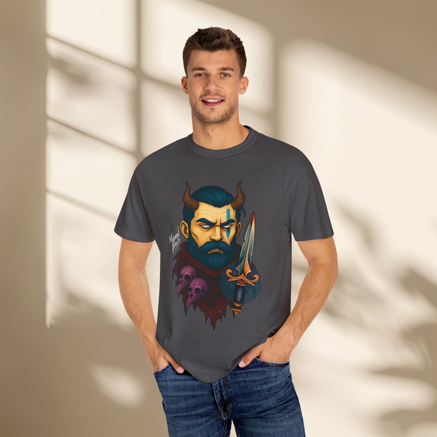 Beared Warrior Dagger T-Shirt