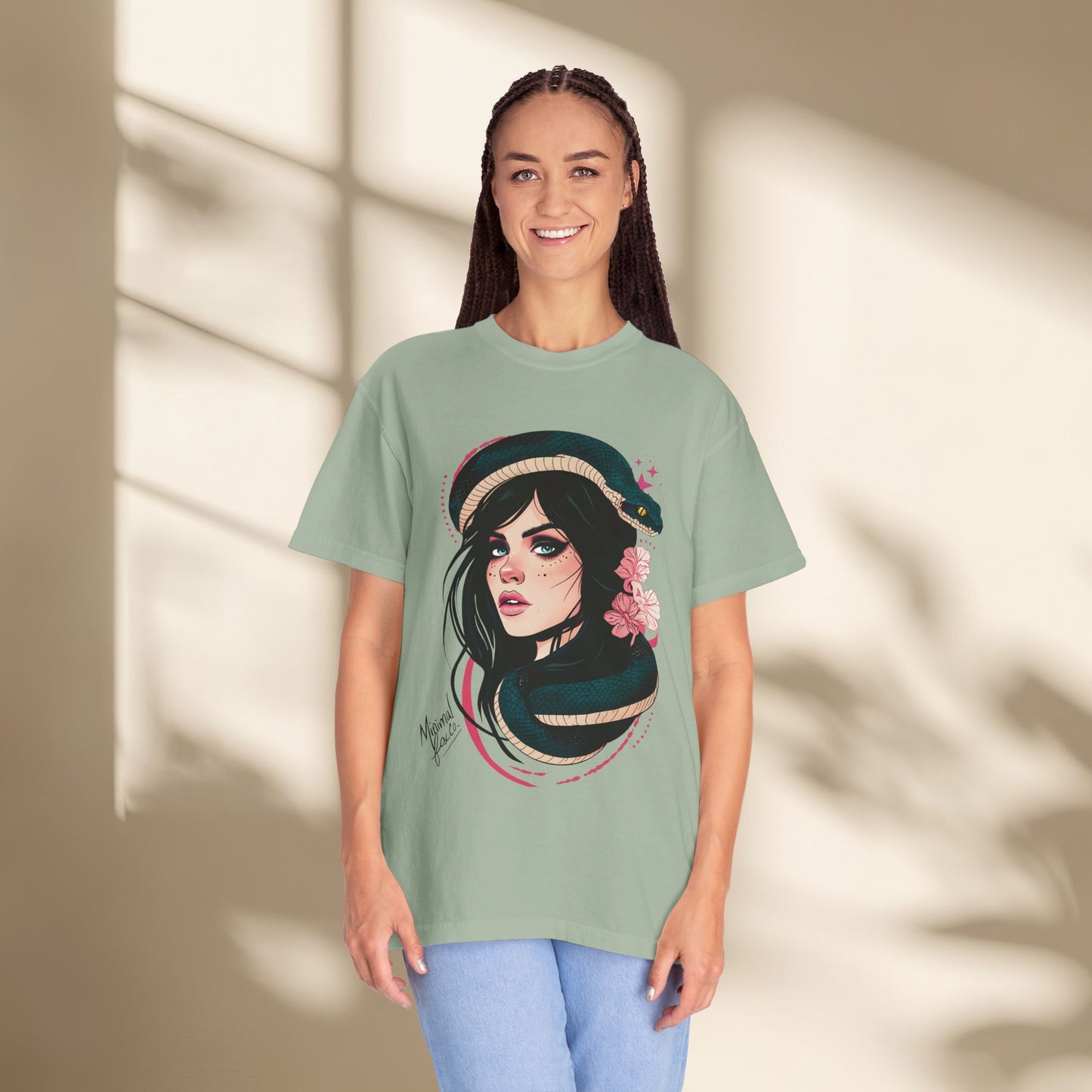 Snake Goddess Women Neo Traditional Shirt